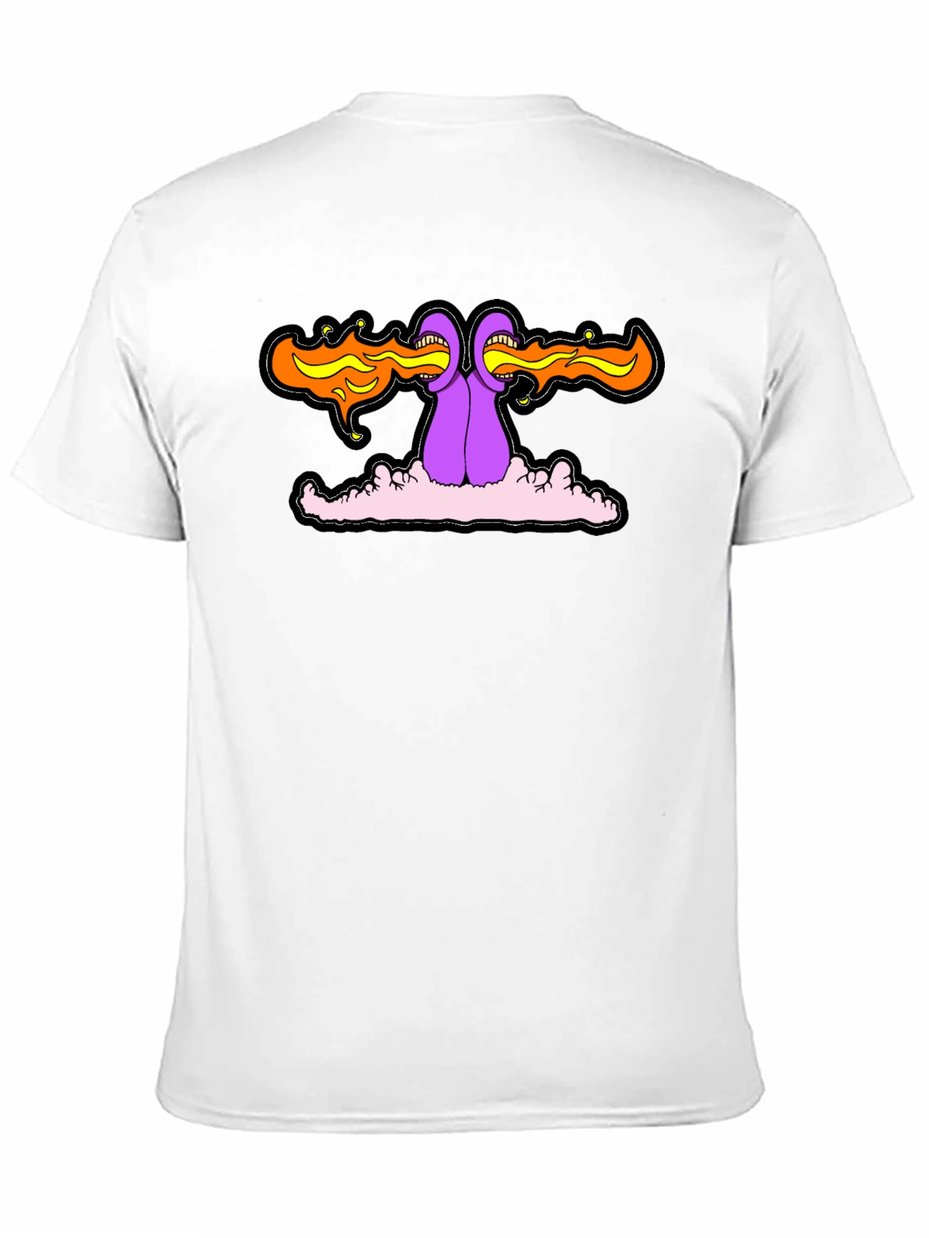 Psychedelic Fire-Breathing Monster Graphic Tee