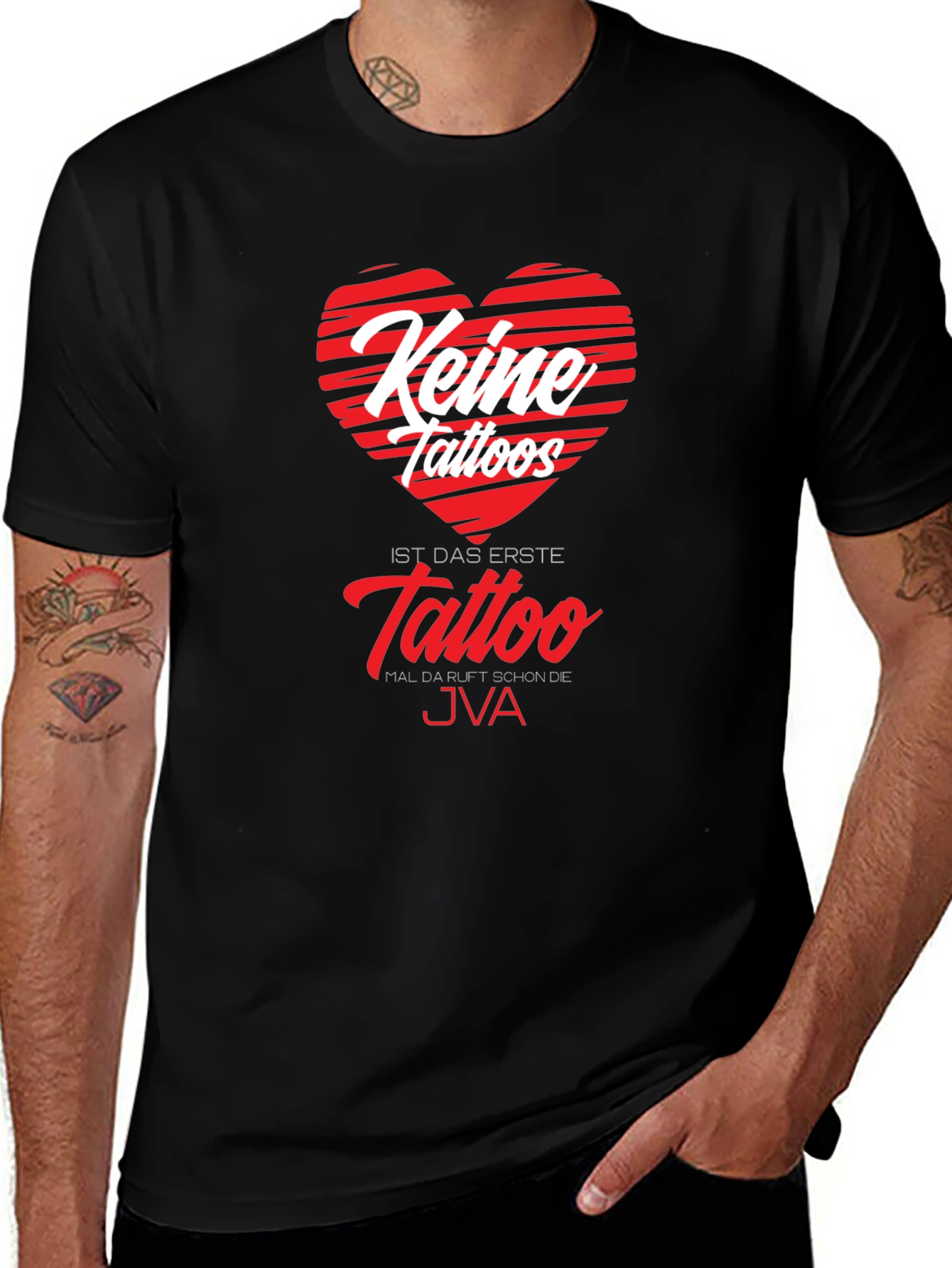 Keine Tattoos Funny Graphic Tee