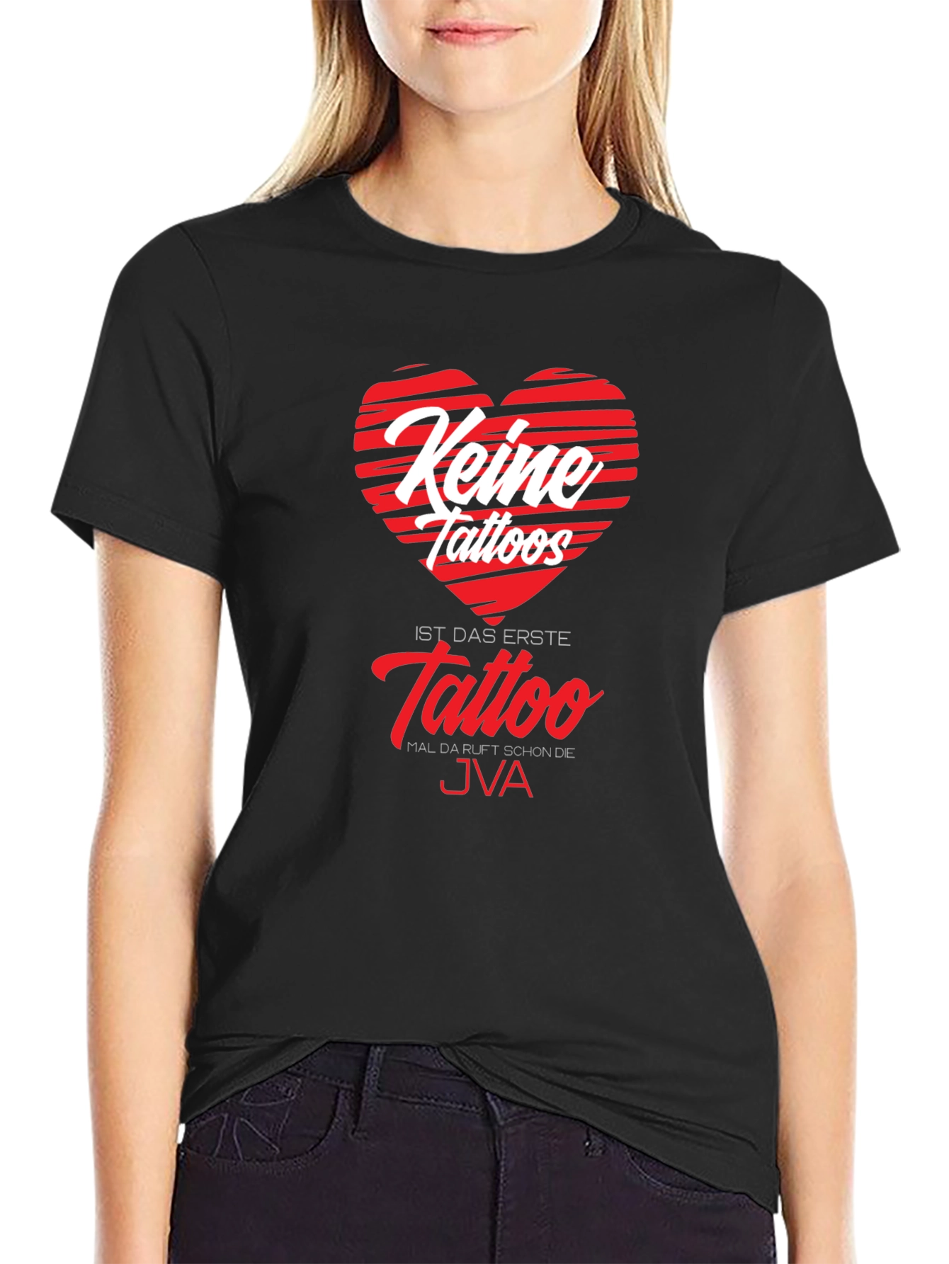 Keine Tattoos Funny Graphic Tee