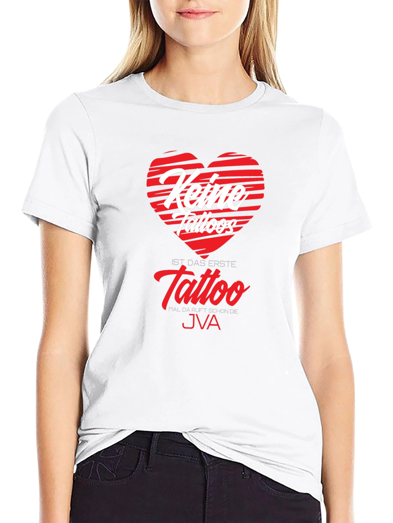 Keine Tattoos Funny Graphic Tee