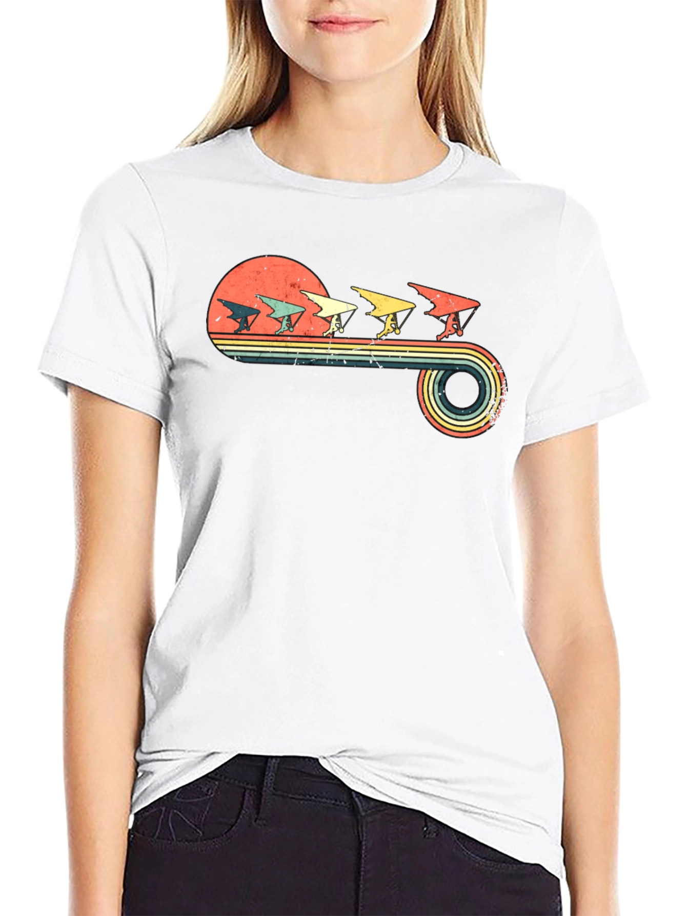 Hang Gliding Retro T-Shirt