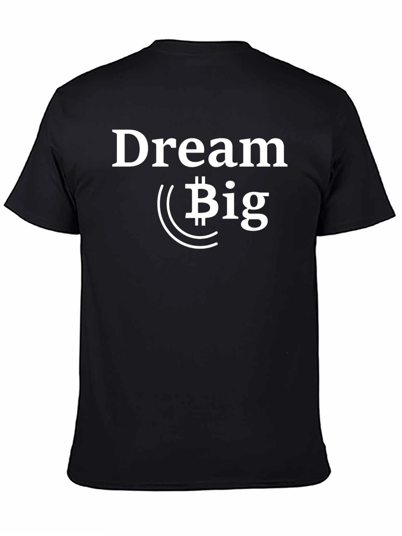 Dream Big Bitcoin Graphic Tee - Black