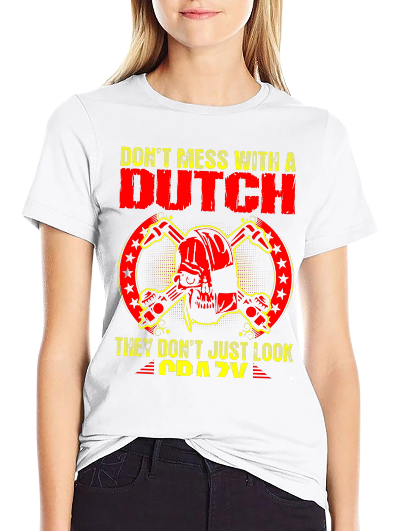 Dont Mess with a Dutch Skull T-Shirt