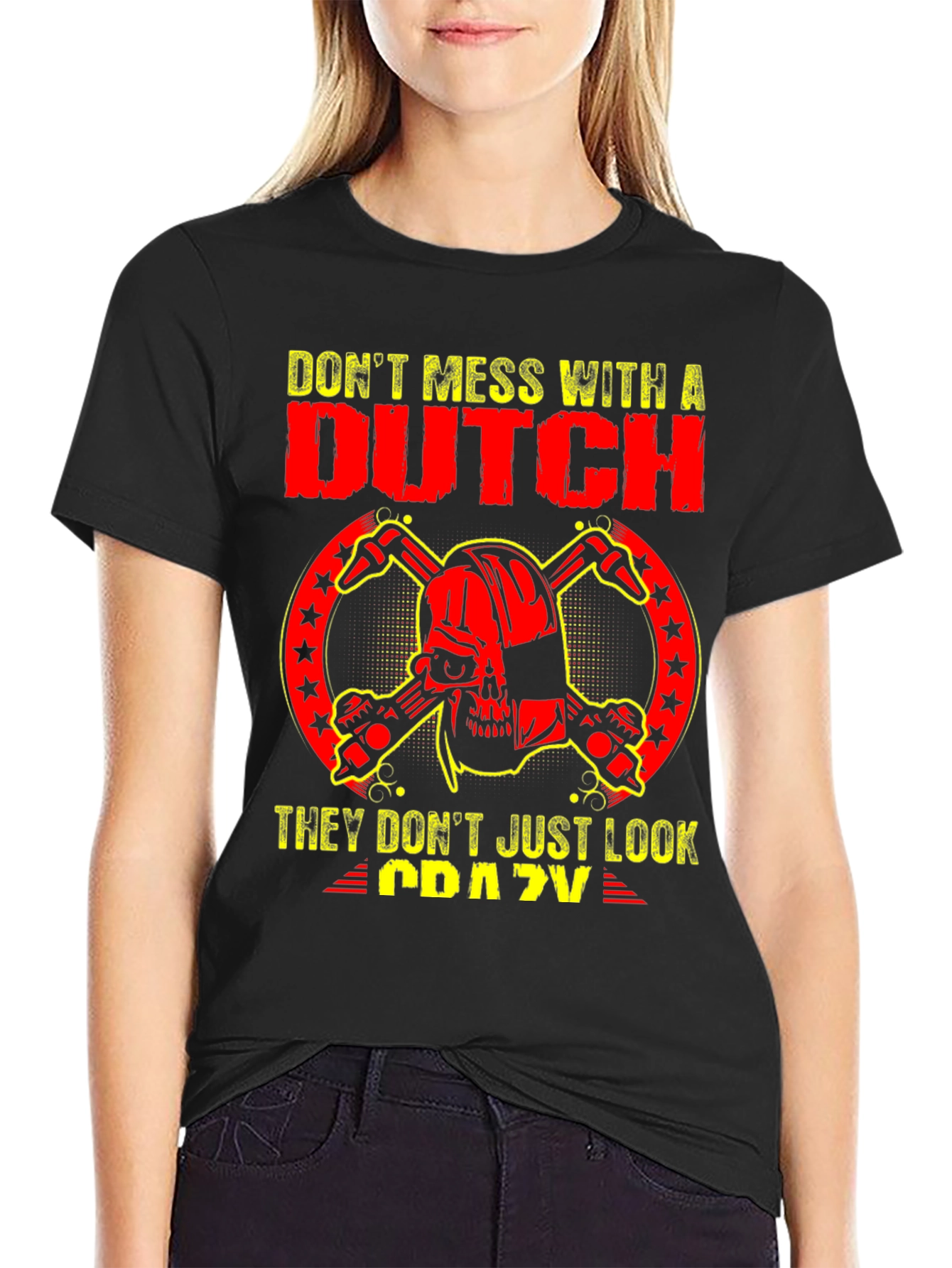 Dont Mess with a Dutch Skull T-Shirt