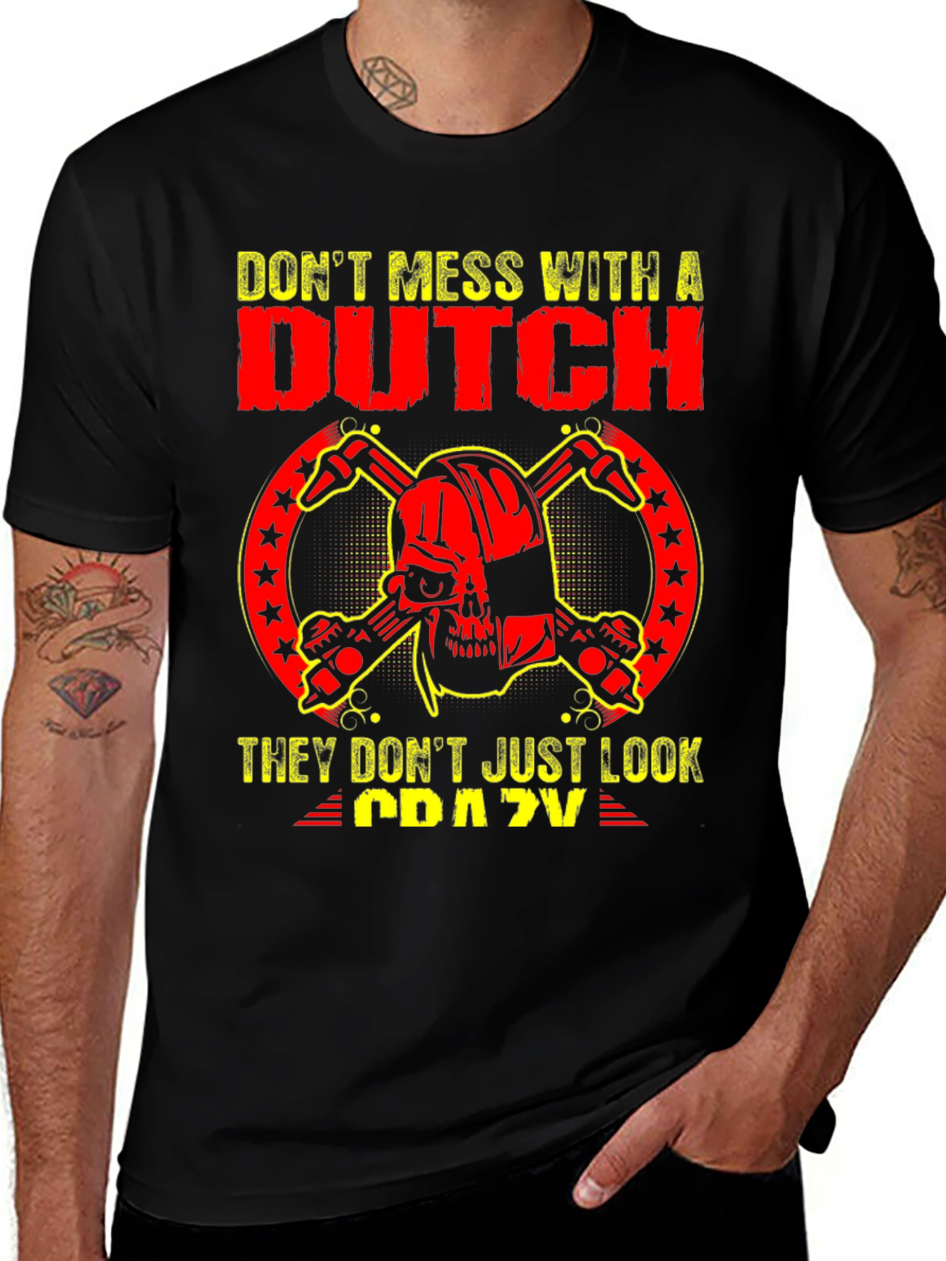 Dont Mess with a Dutch Skull T-Shirt