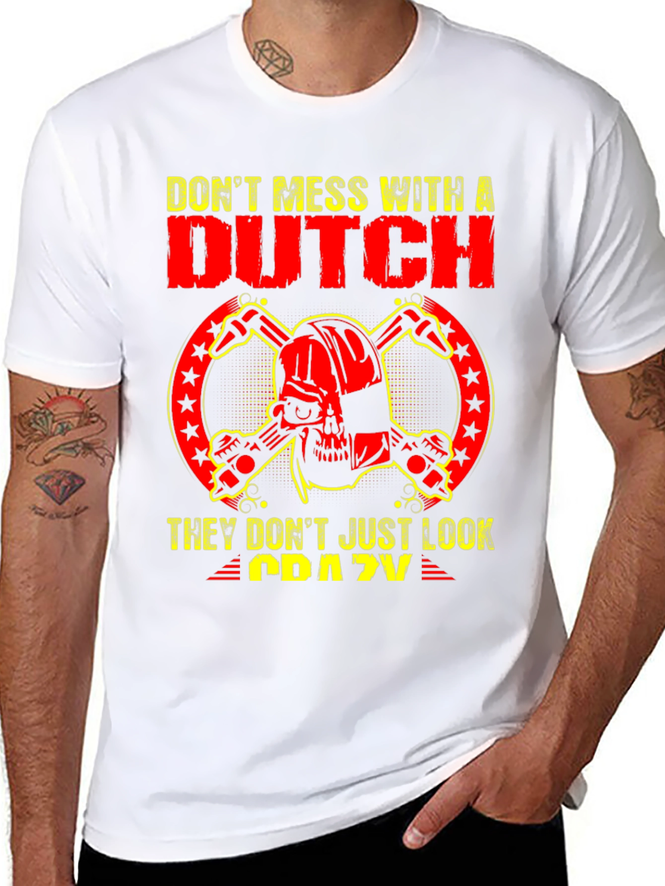 Dont Mess with a Dutch Skull T-Shirt