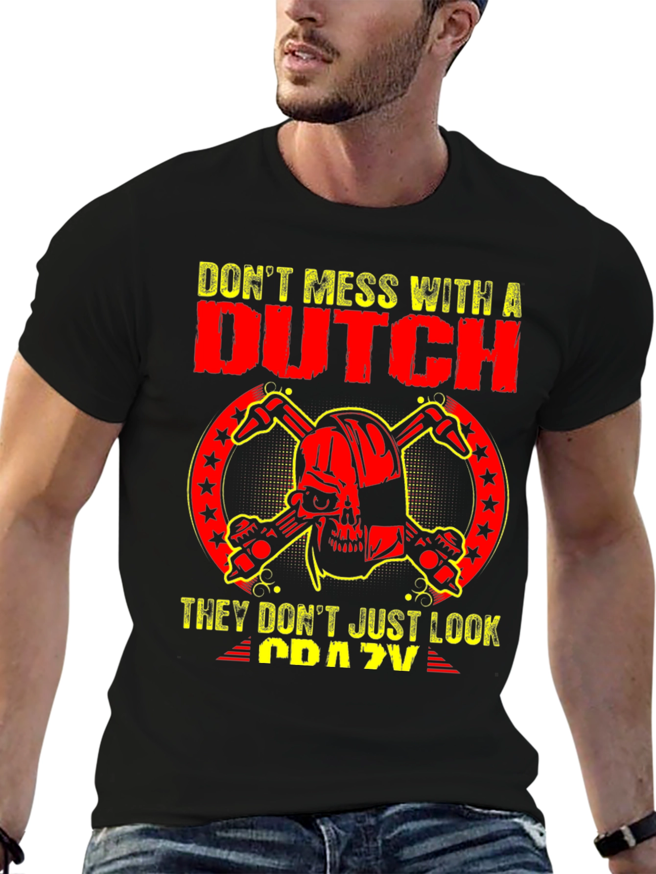 Dont Mess with a Dutch Skull T-Shirt