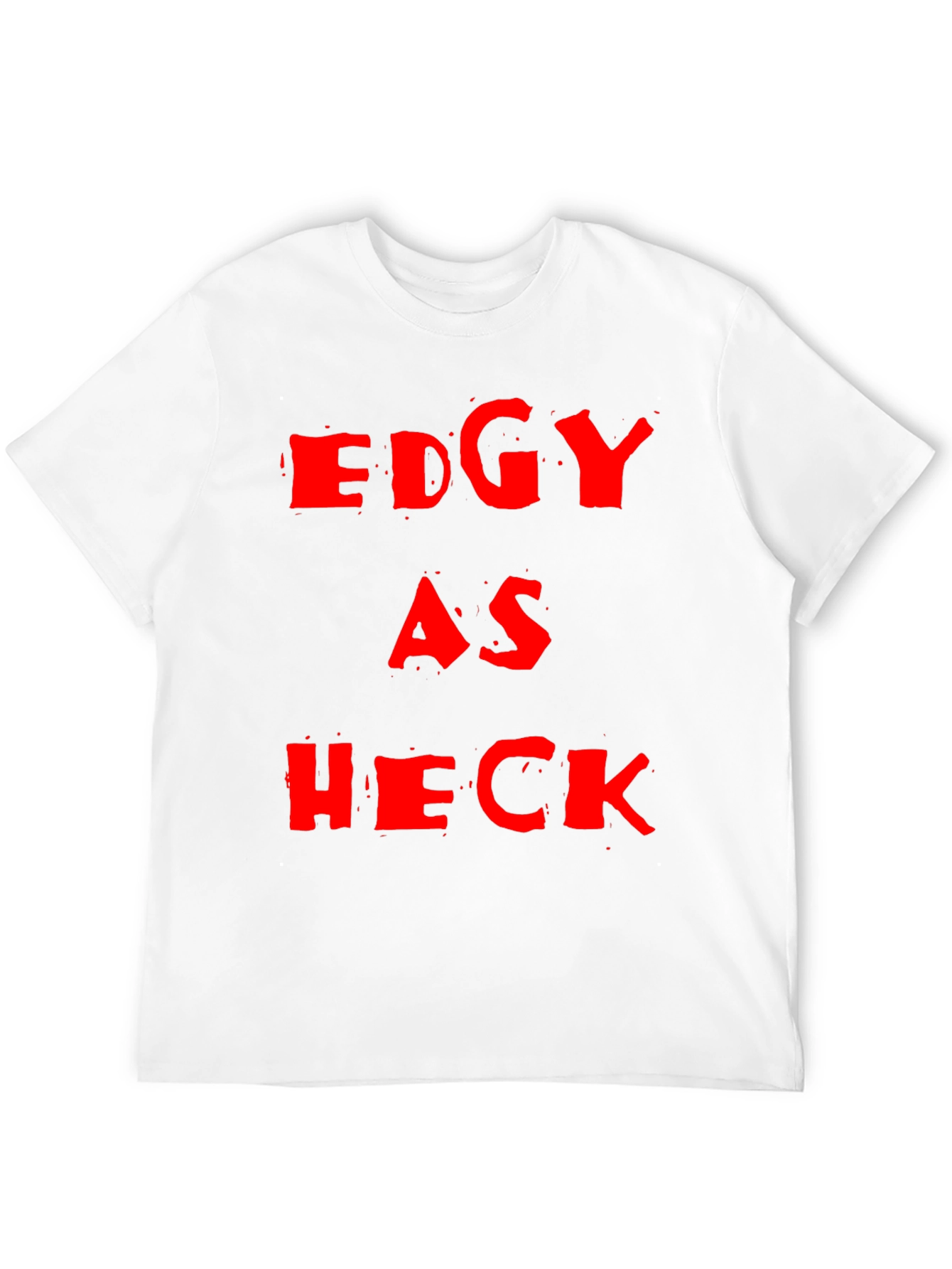 Edgy as Heck Black Graphic Tee