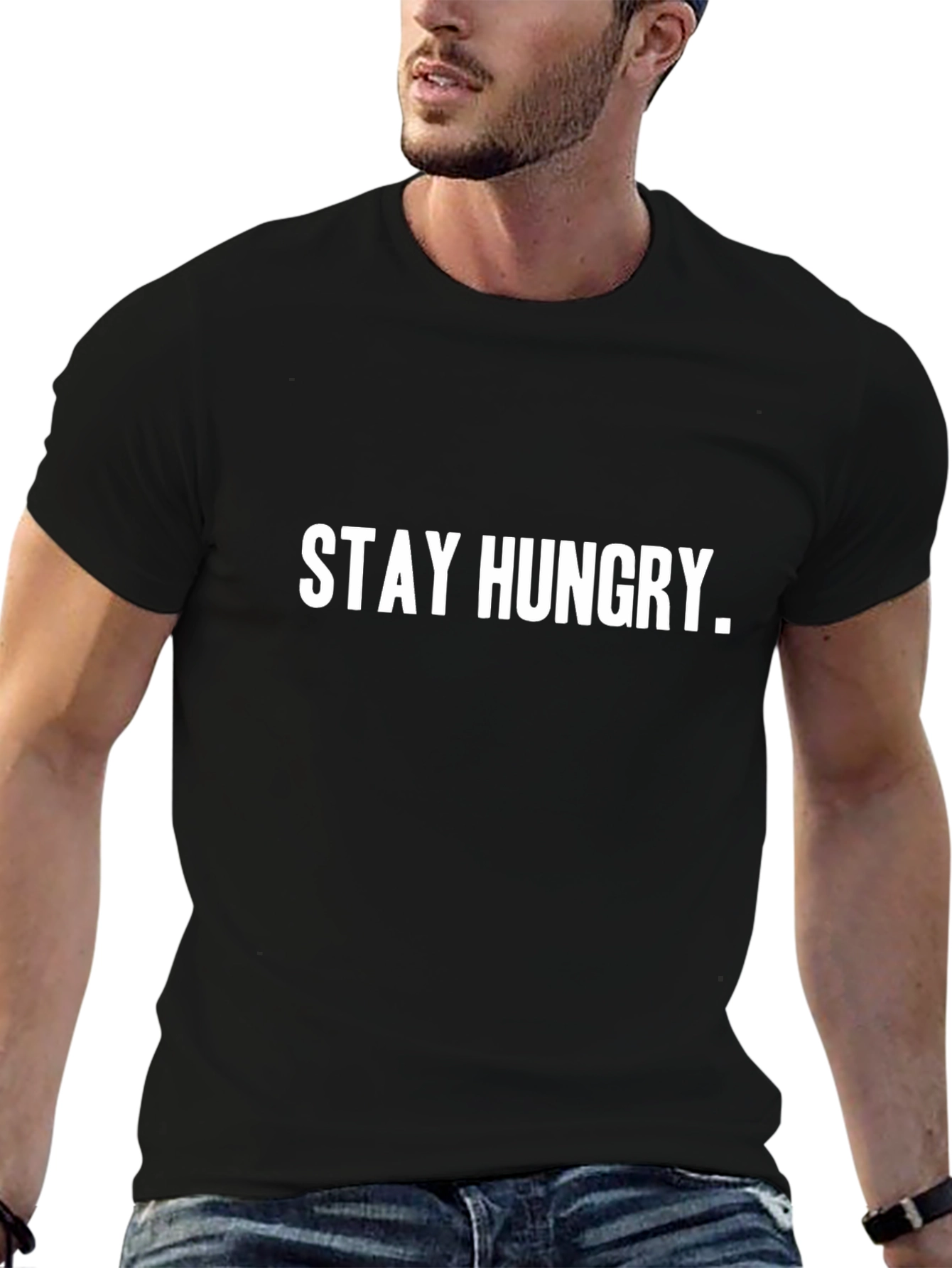 Stay Hungry Graphic Tee - Motivational T-Shirt