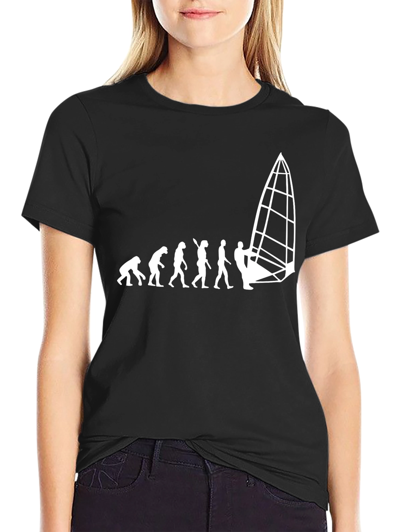 Evolution Windsurfing Graphic Tee - Black