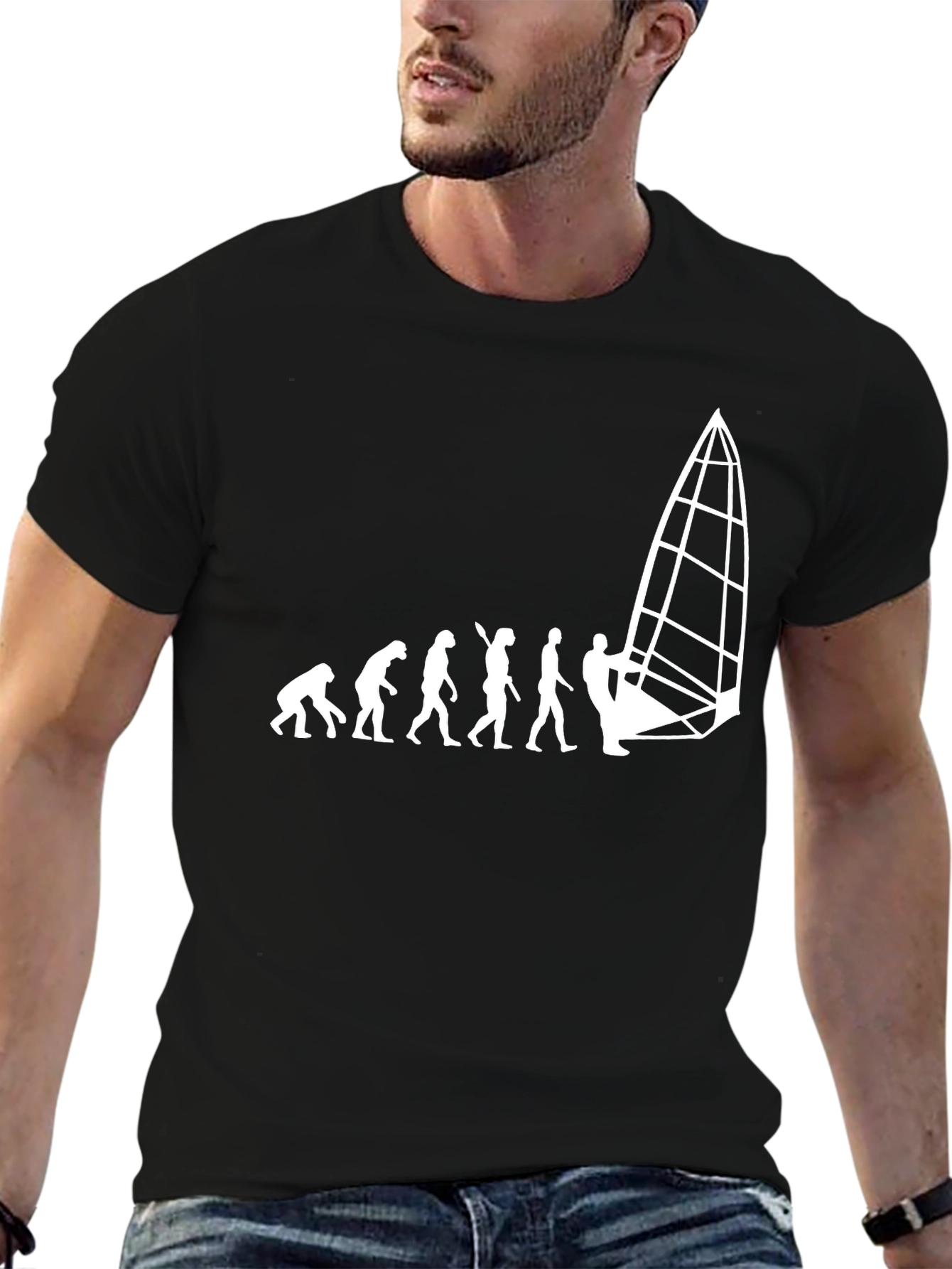 Evolution Windsurfing Graphic Tee - Black