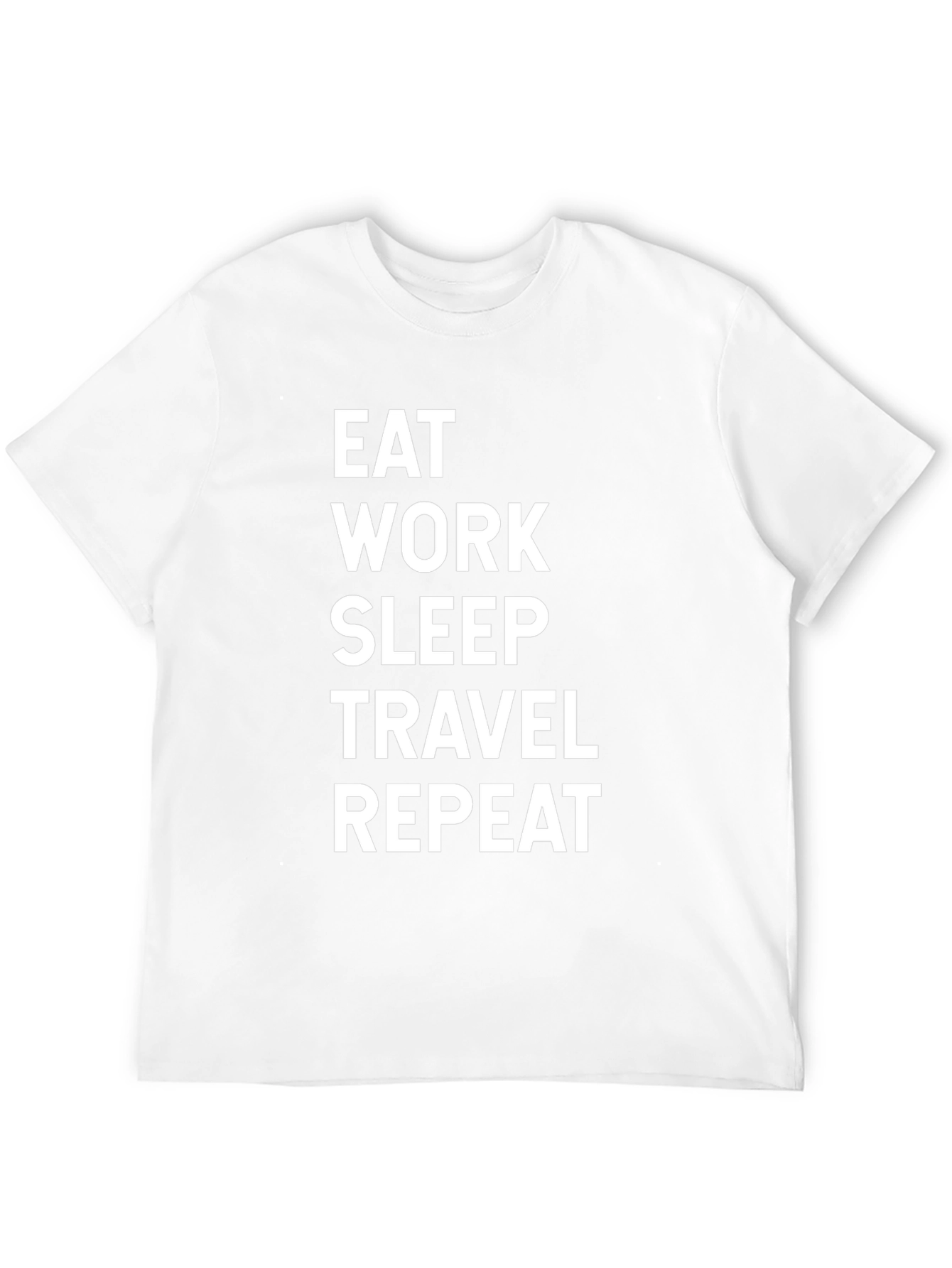 Eat Work Sleep Travel Repeat Graphic Tee