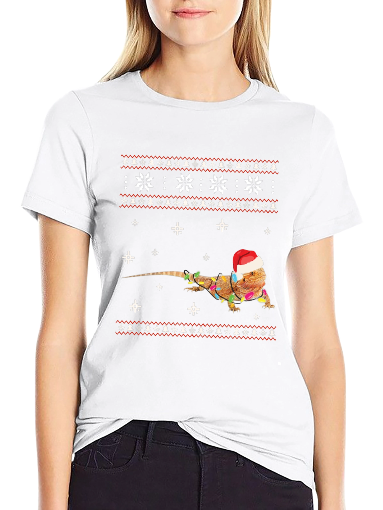 Festive Bearded Dragon Christmas T-Shirt