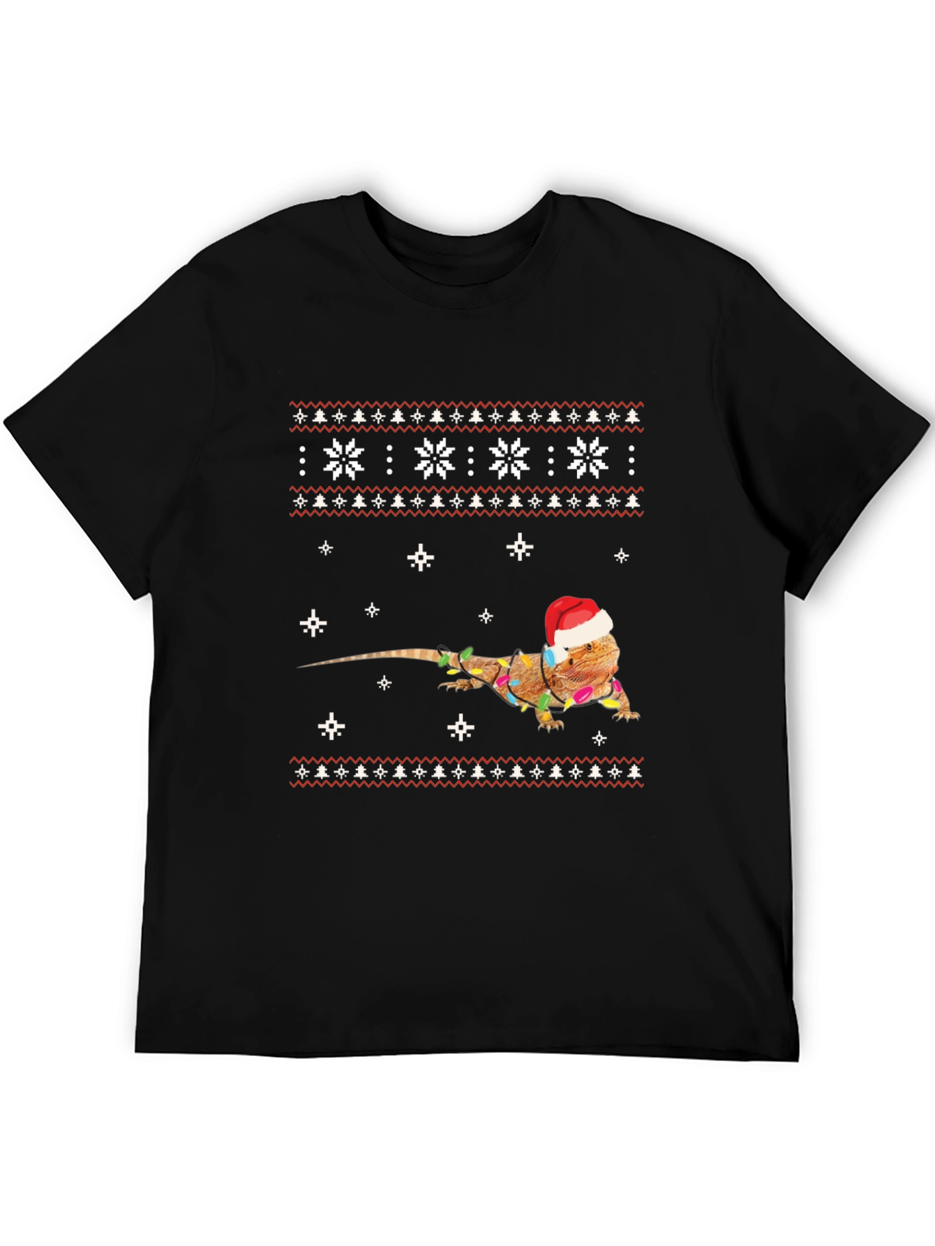 Festive Bearded Dragon Christmas T-Shirt