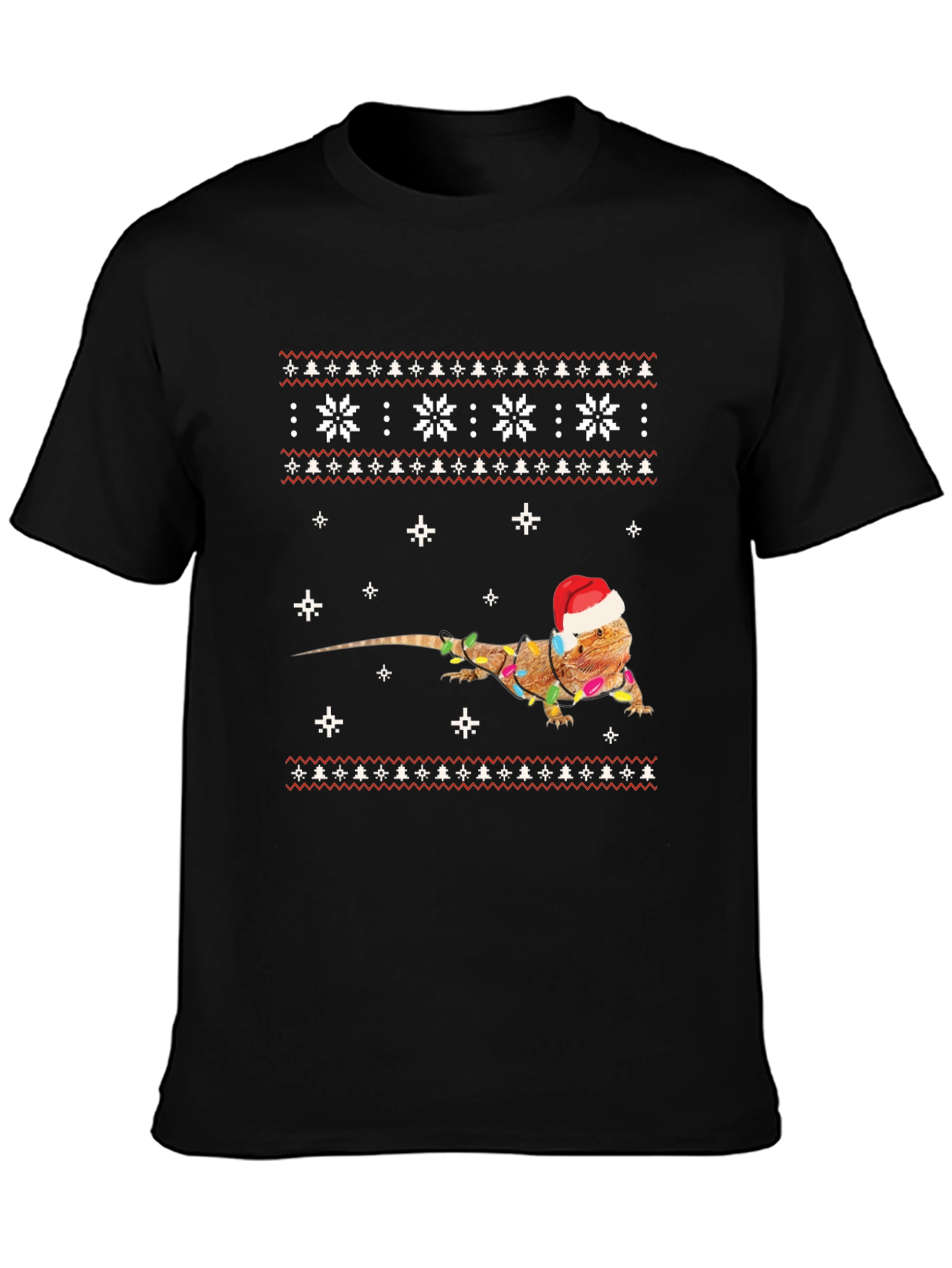 Festive Bearded Dragon Christmas T-Shirt