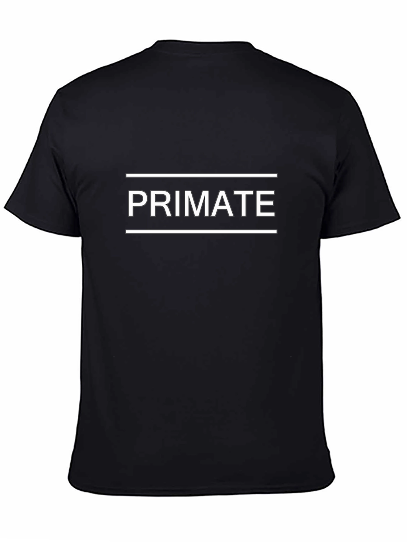 Primate Graphic Tee - Unisex Black Cotton T-Shirt