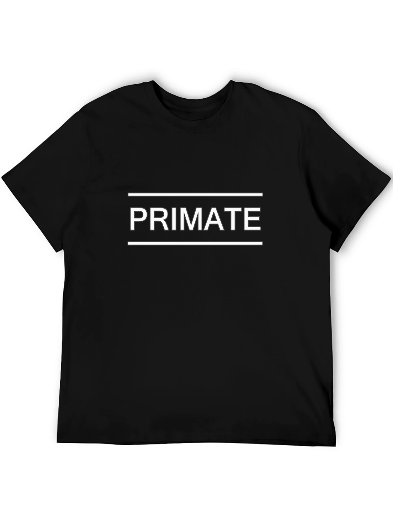 Primate Graphic Tee - Unisex Black Cotton T-Shirt