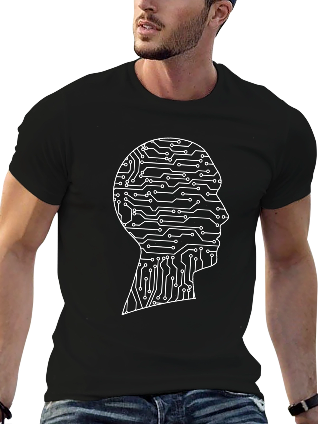 Circuit Brain T-Shirt - Tech Mind Tee