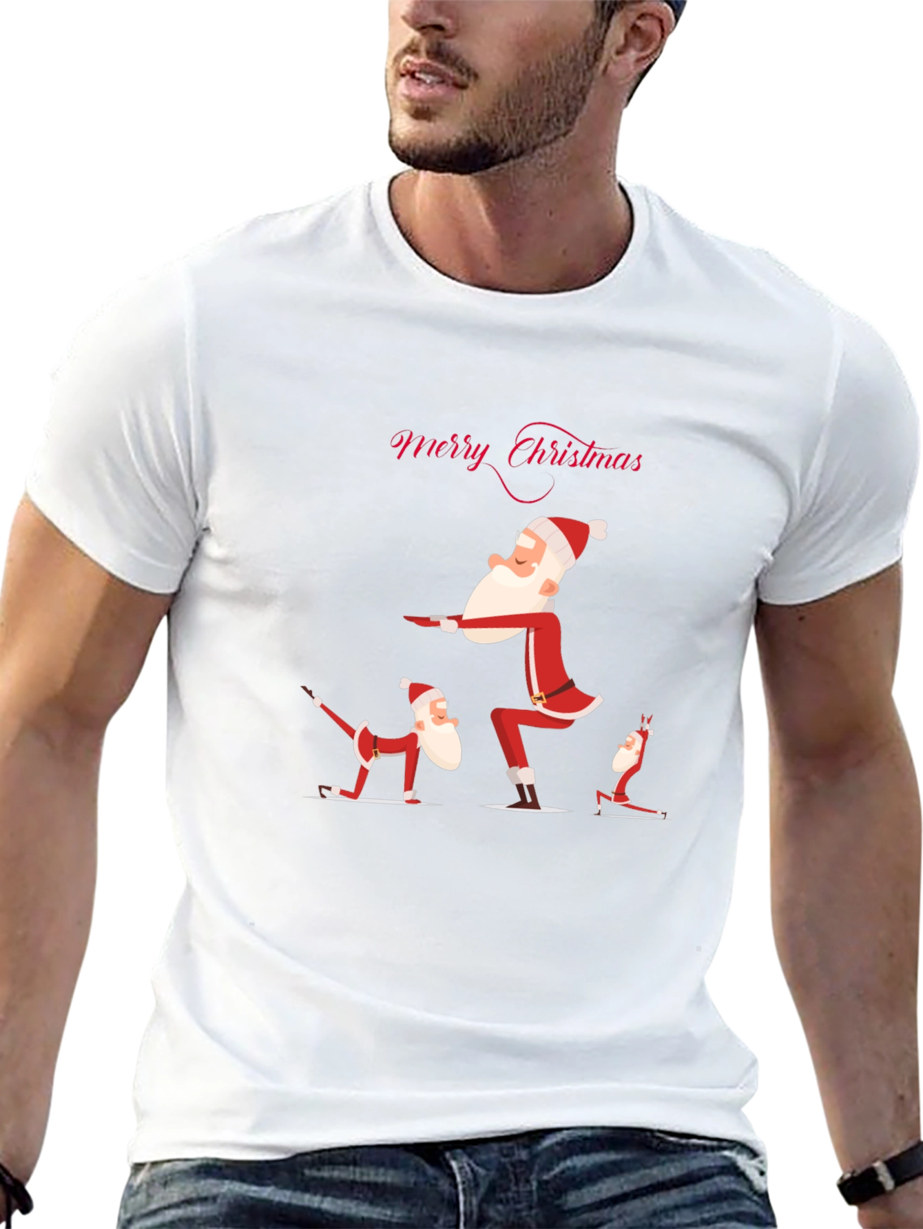 Yoga Santa Christmas T-Shirt