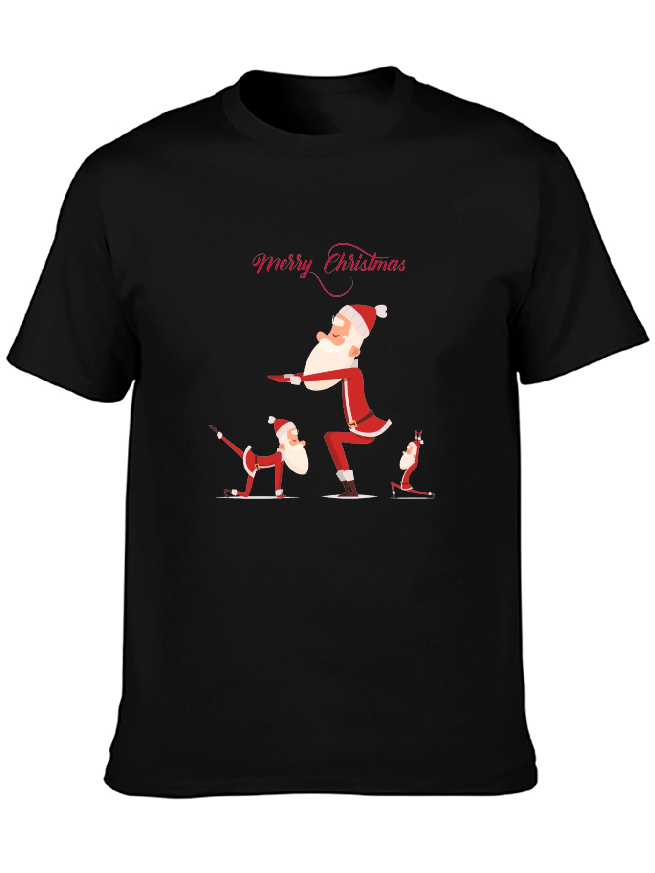 Yoga Santa Christmas T-Shirt