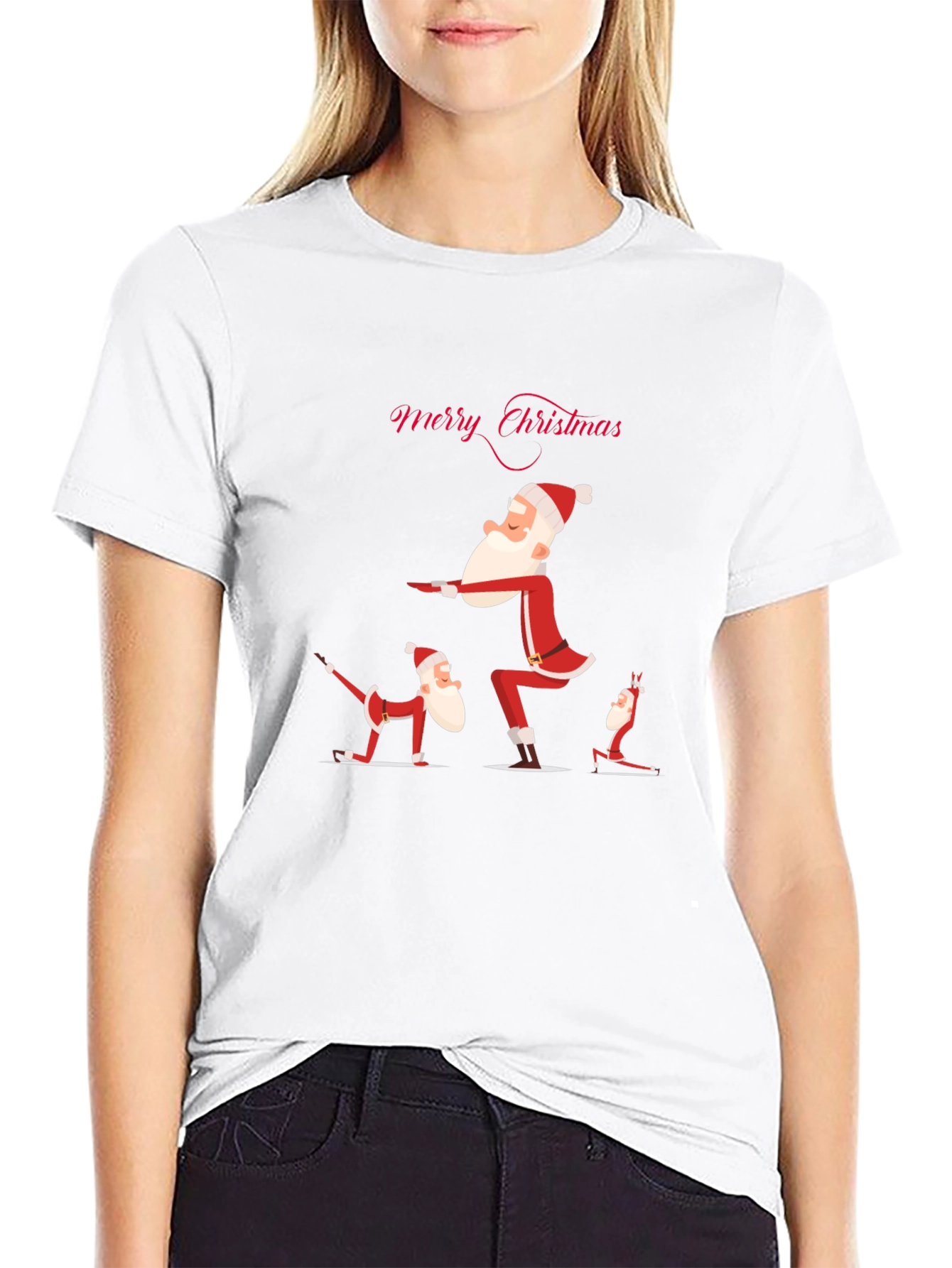 Yoga Santa Christmas T-Shirt