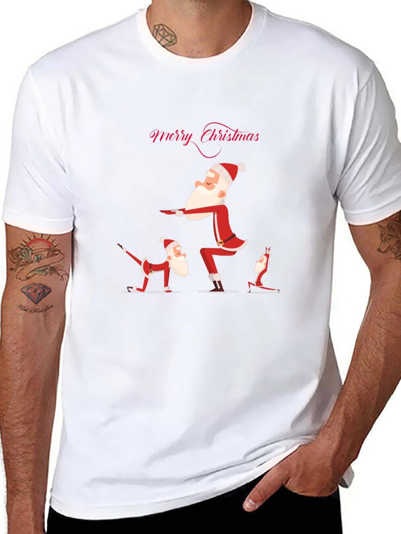 Yoga Santa Christmas T-Shirt