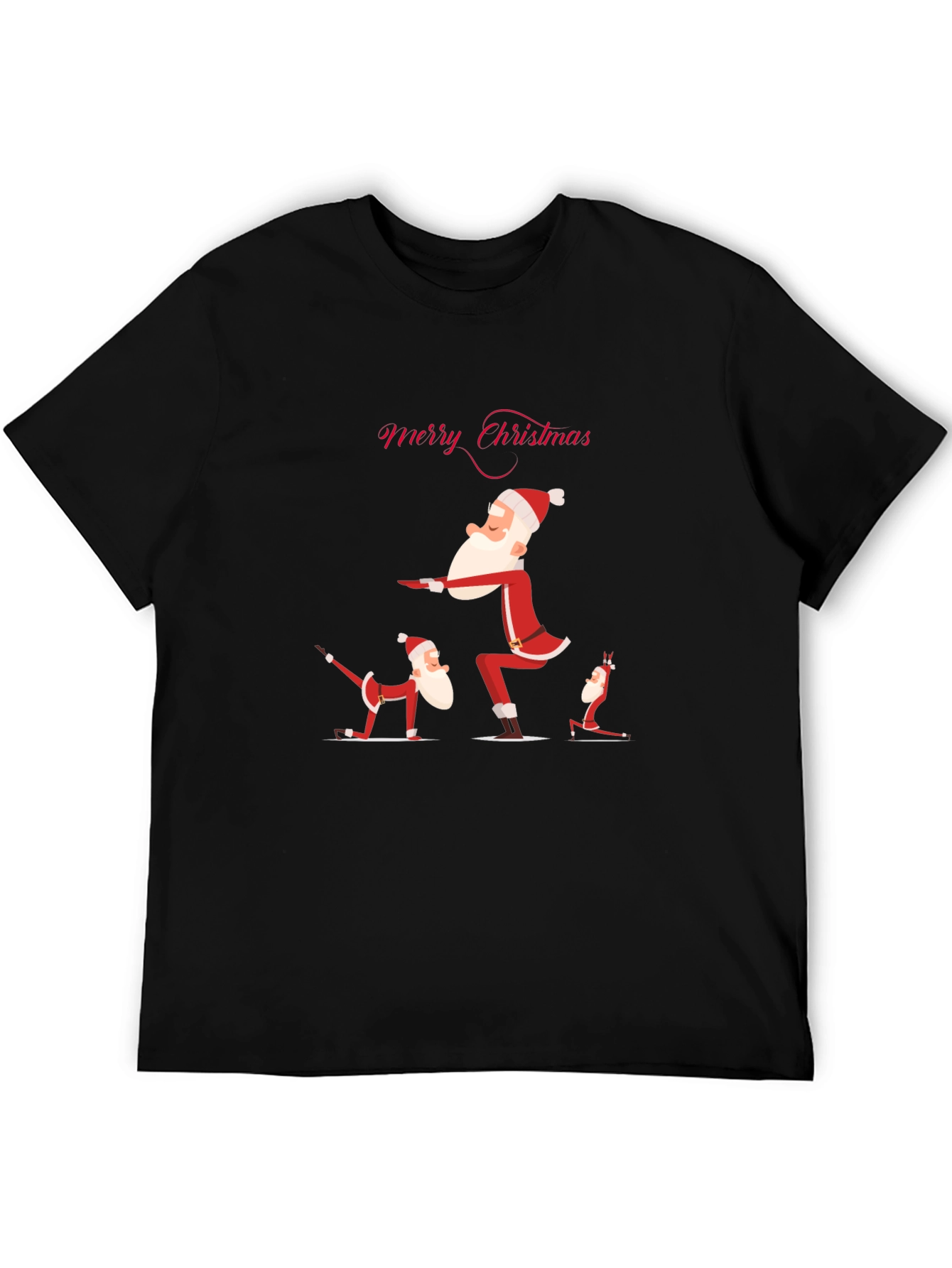 Yoga Santa Christmas T-Shirt