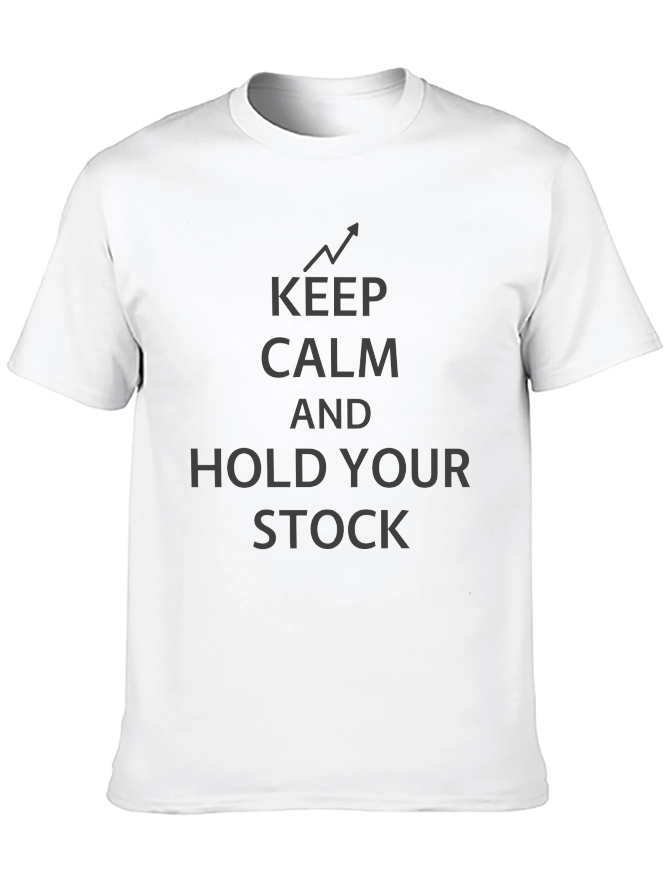 Keep Calm and Hold Your Stock Black T-Shirt