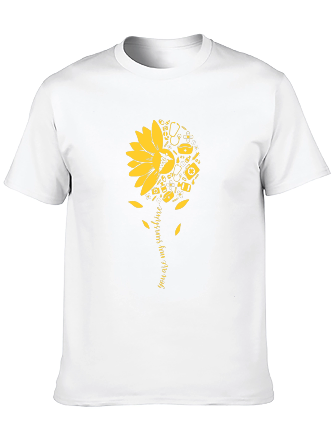 Sunflower Medical Graphic Tee - You Are My Sunshine