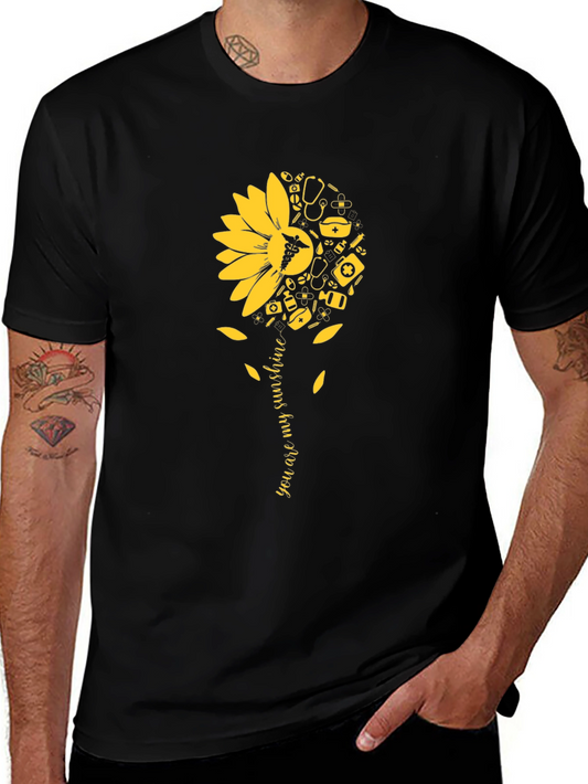 Sunflower Medical Graphic Tee - You Are My Sunshine