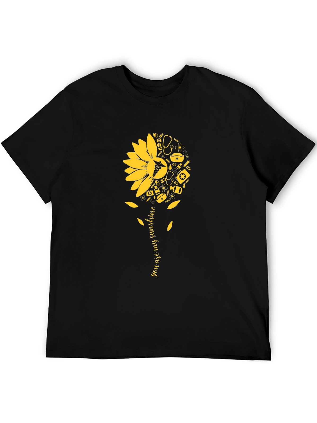 Sunflower Medical Graphic Tee - You Are My Sunshine