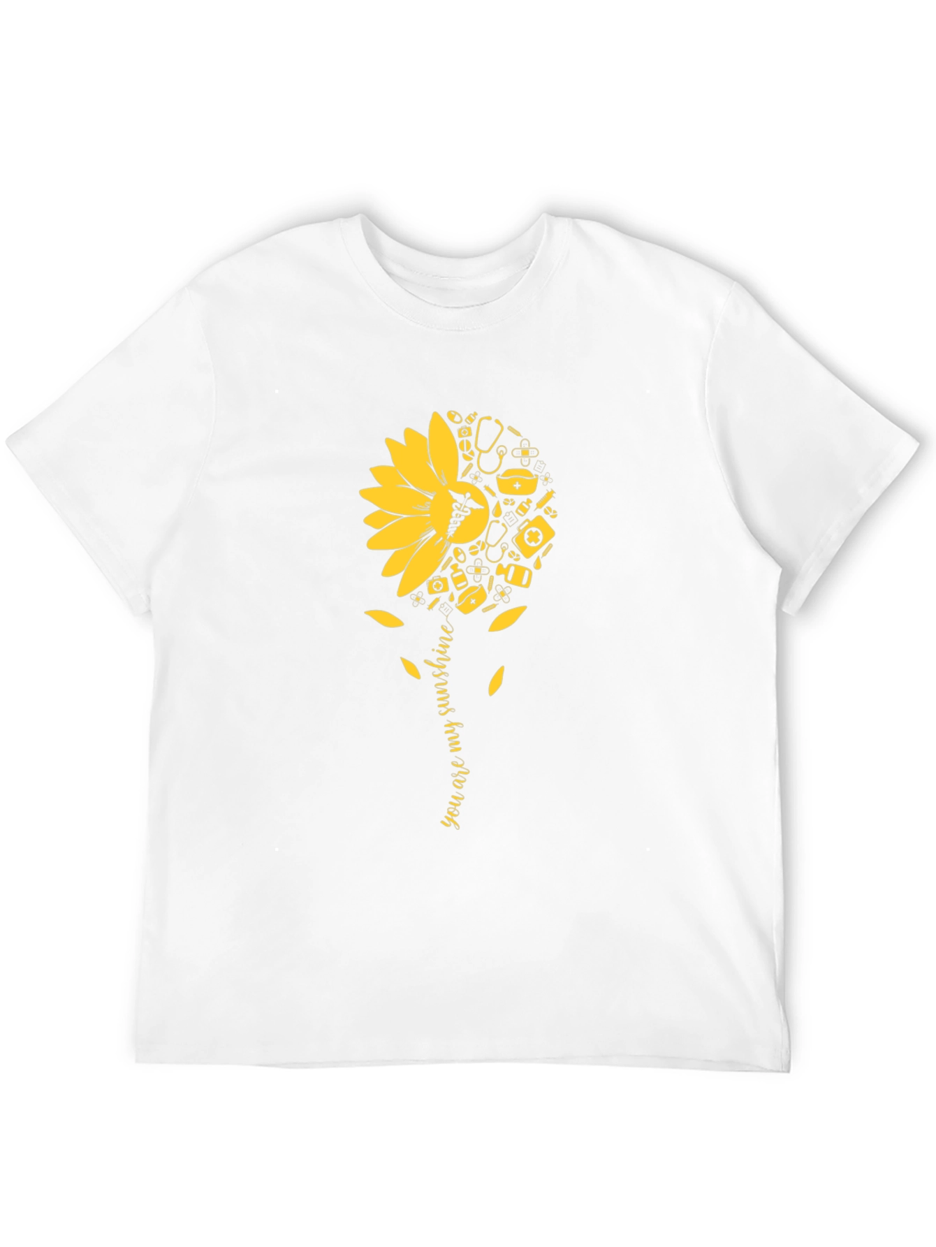 Sunflower Medical Graphic Tee - You Are My Sunshine