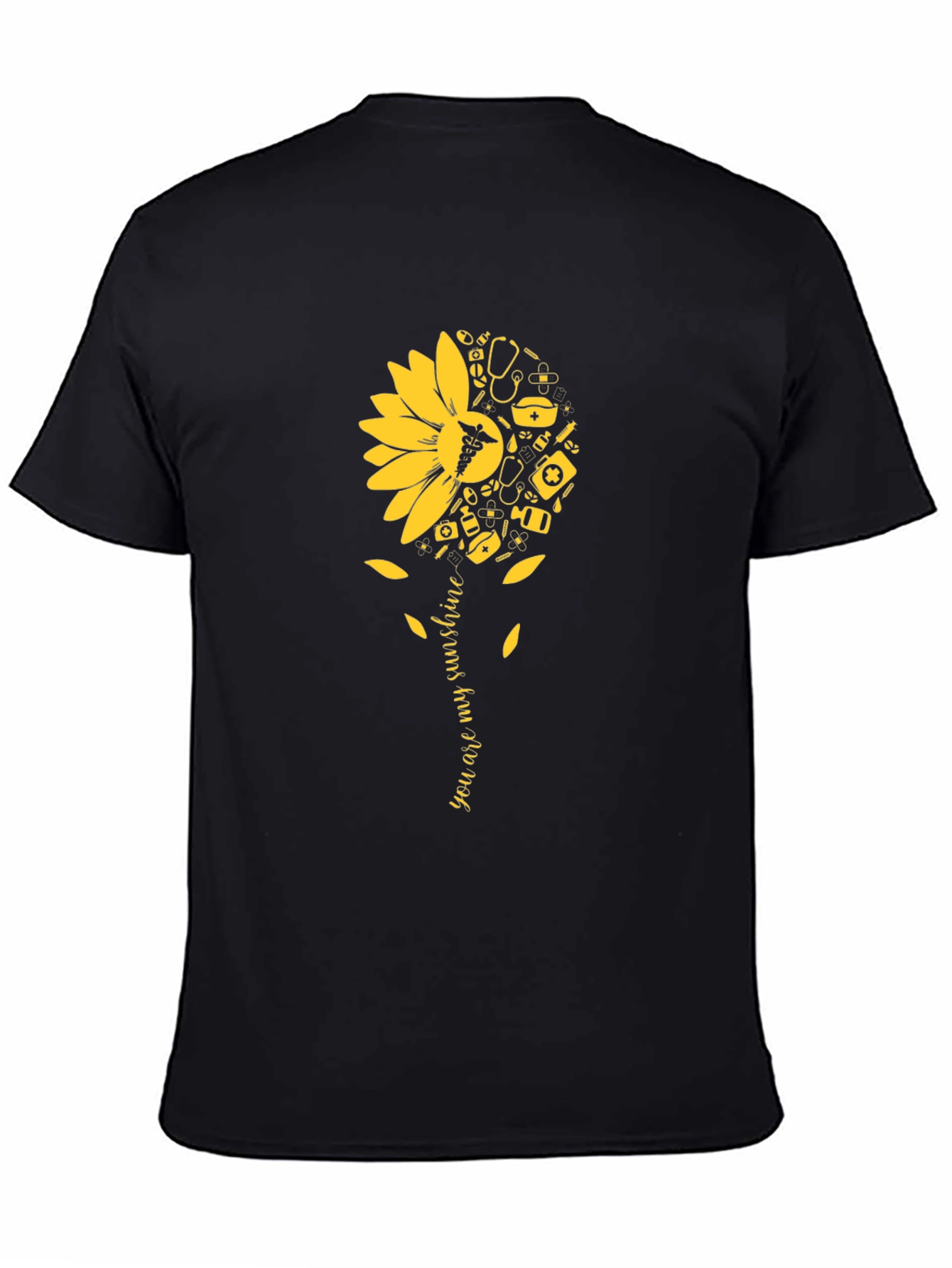 Sunflower Medical Graphic Tee - You Are My Sunshine