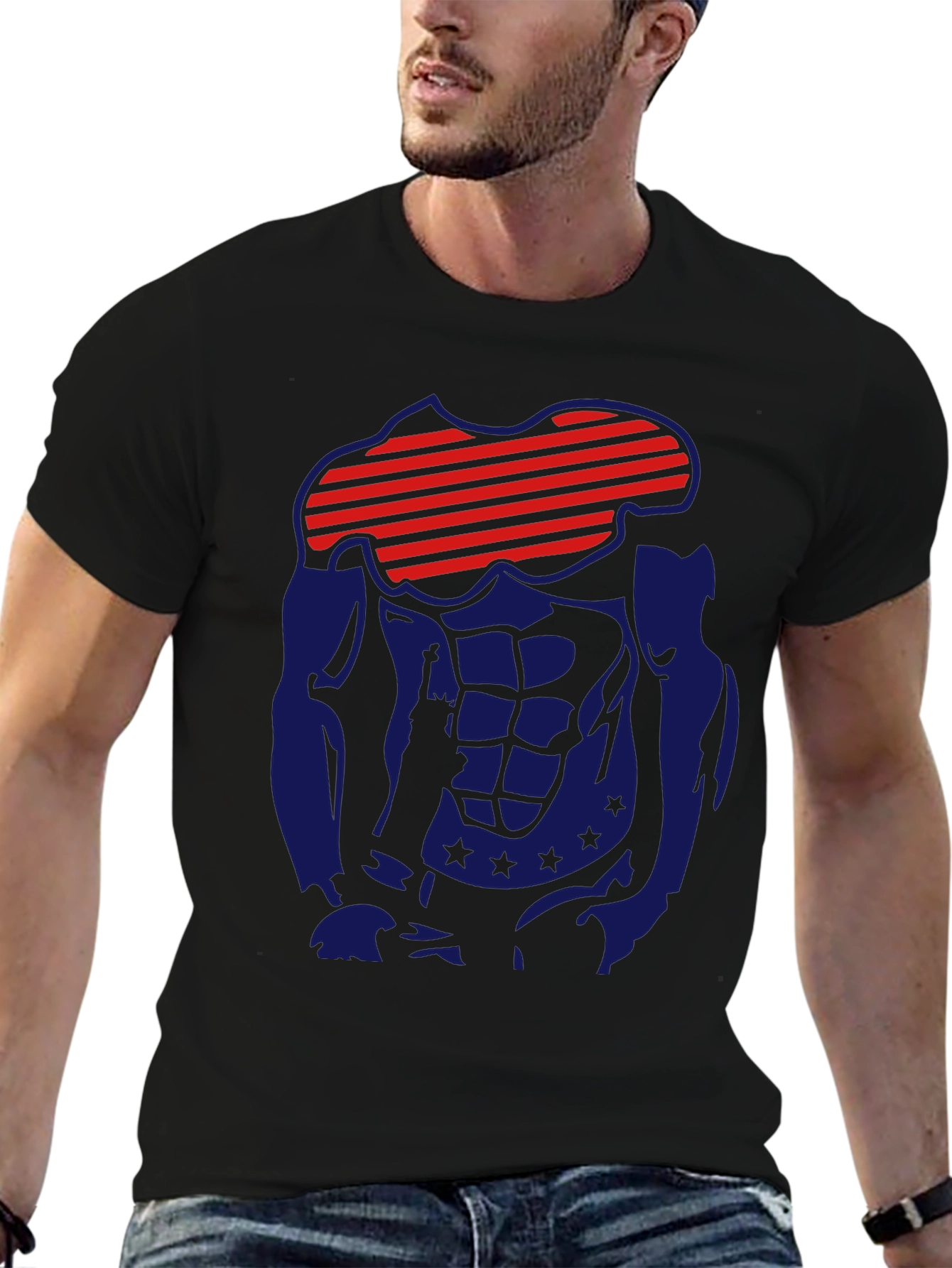 Patriotic Muscle T-Shirt - Mens Graphic Tee
