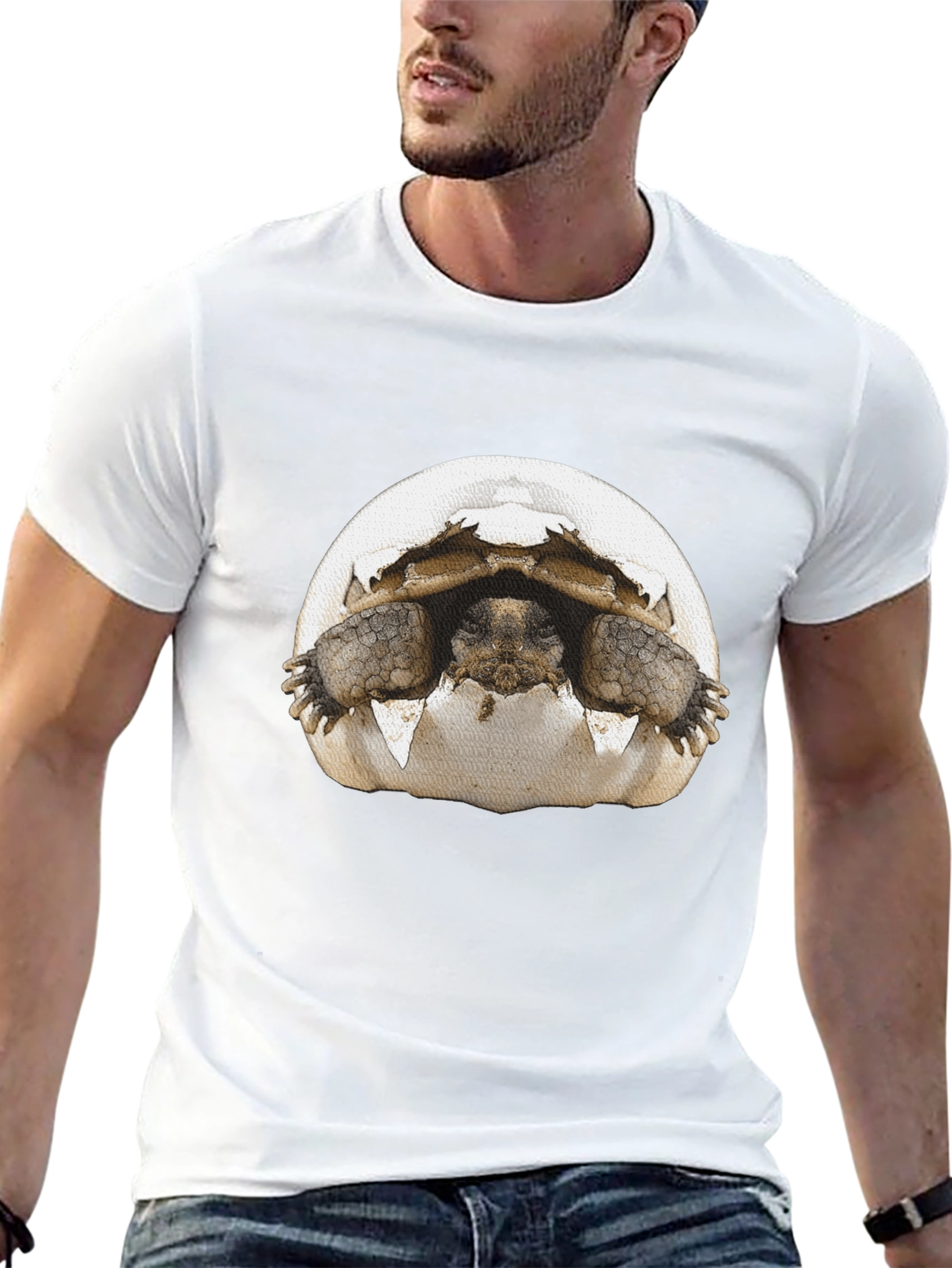 Tortoise Hatching T-Shirt - Novelty Graphic Tee