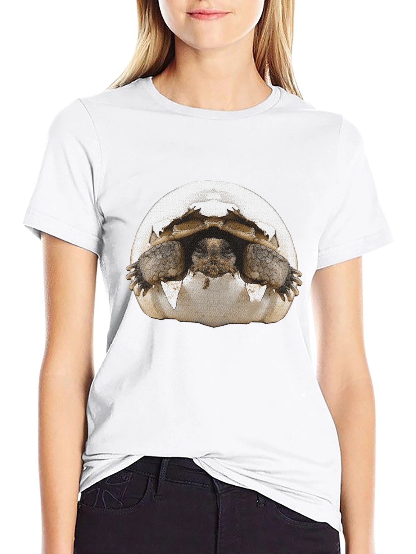 Tortoise Hatching T-Shirt - Novelty Graphic Tee
