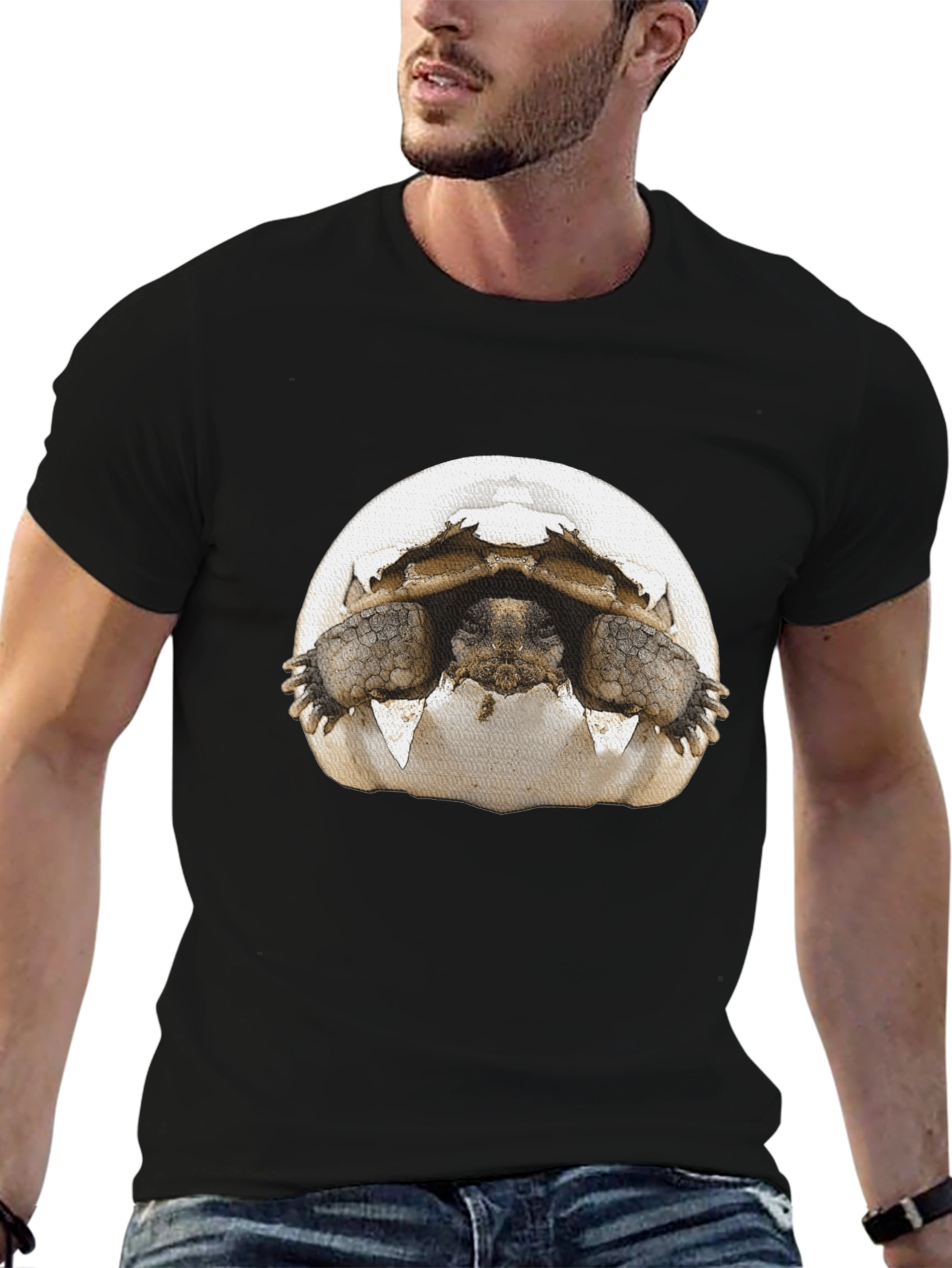 Tortoise Hatching T-Shirt - Novelty Graphic Tee