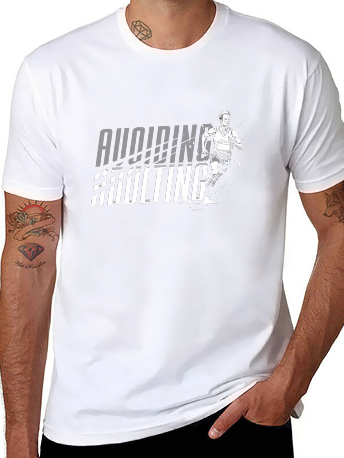 Avoiding Adulting Graphic Tee - Runner T-Shirt