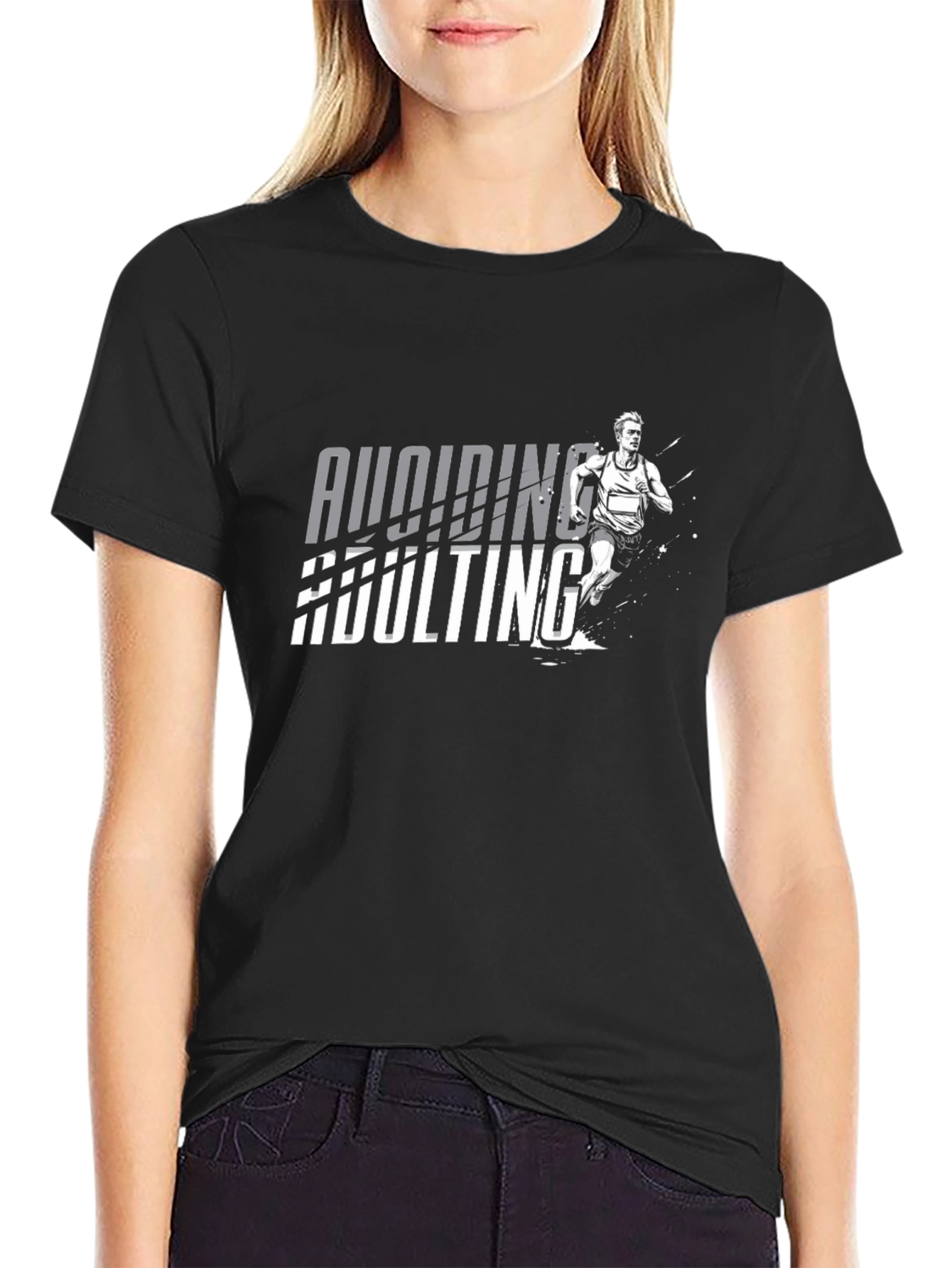 Avoiding Adulting Graphic Tee - Runner T-Shirt