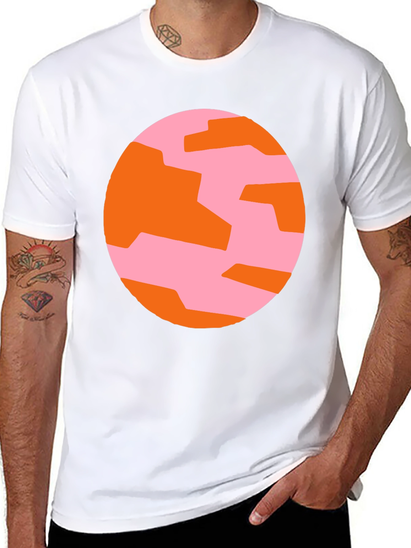 Abstract Graphic Tee - Modern Casual Style