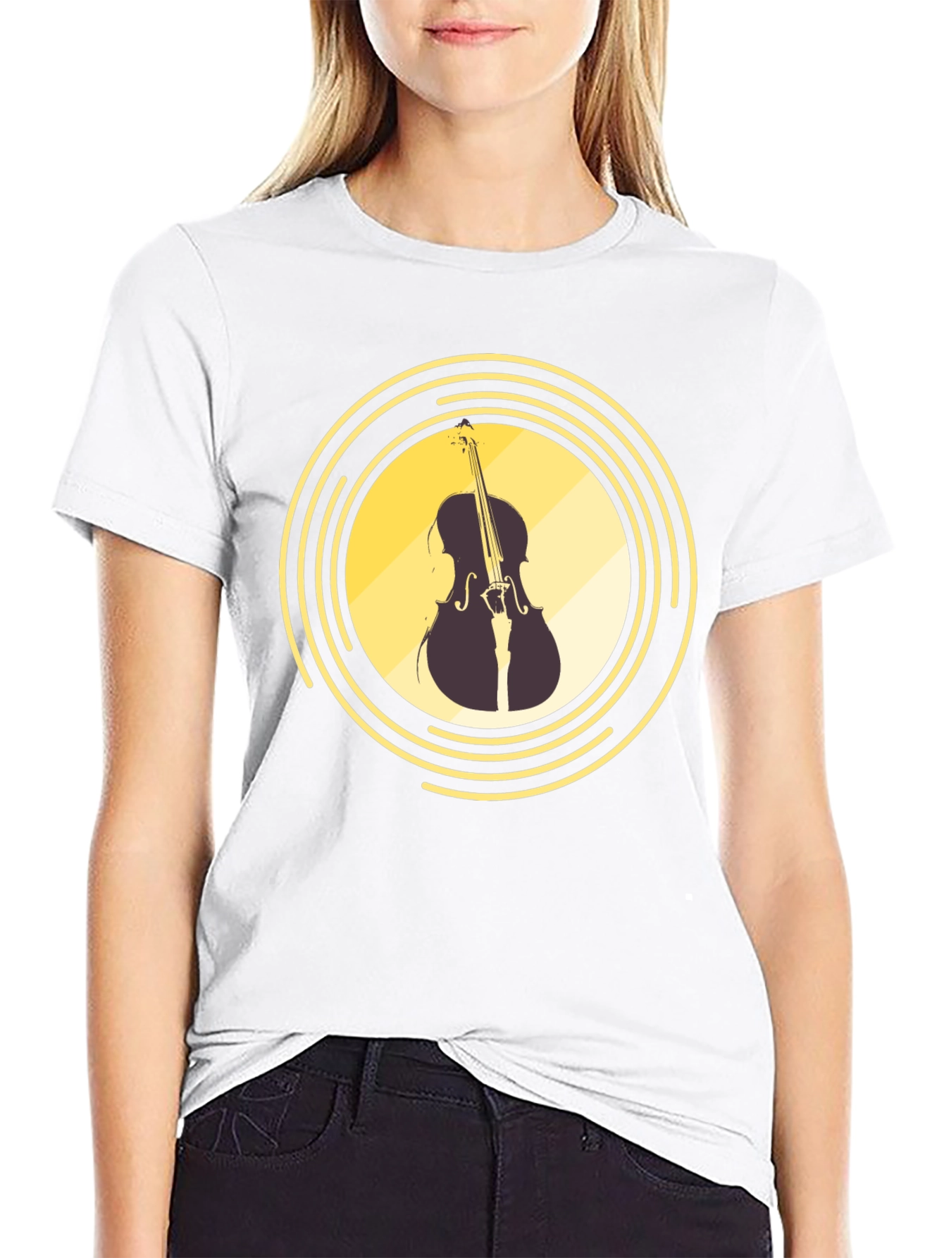 Musical Cello Graphic T-Shirt
