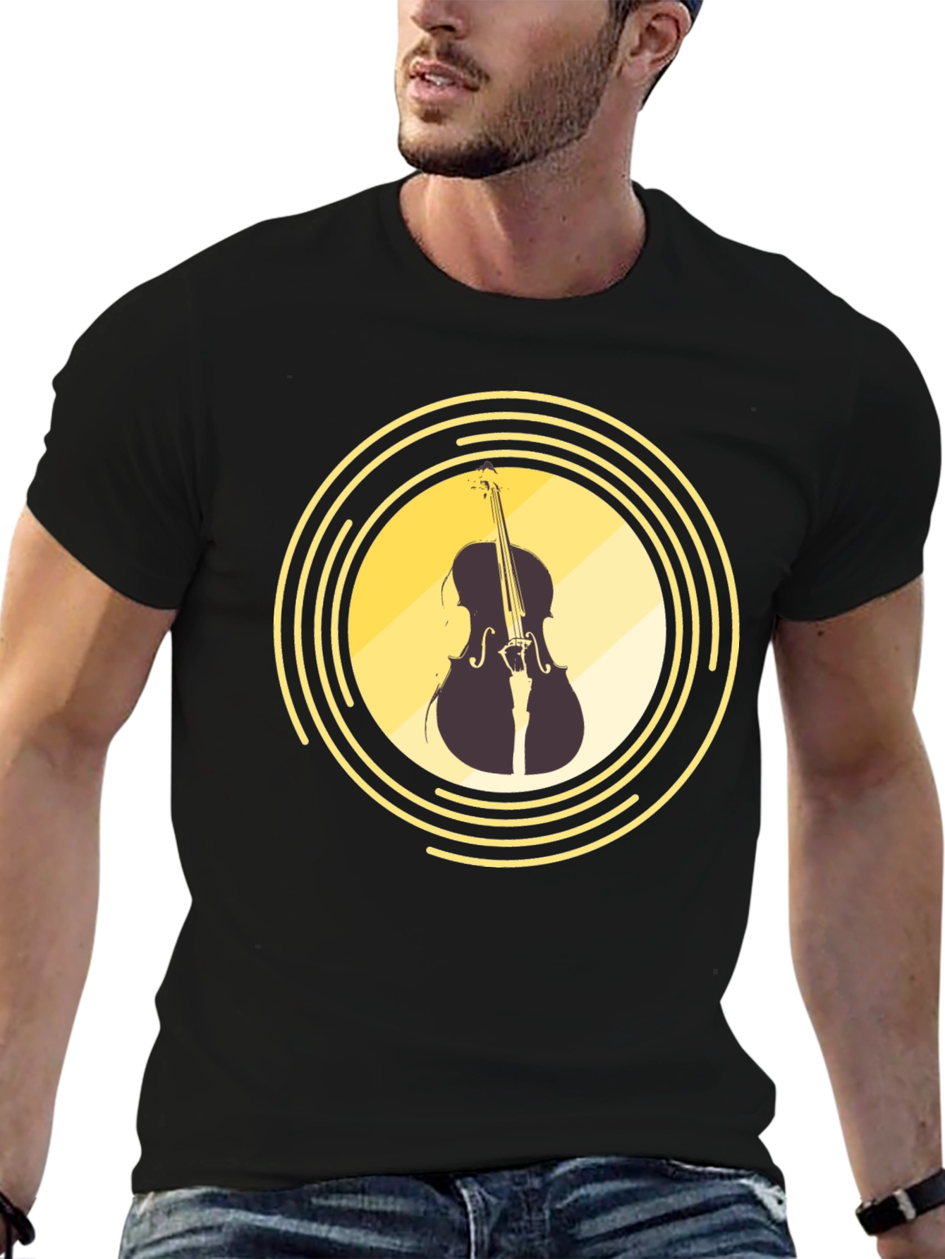 Musical Cello Graphic T-Shirt