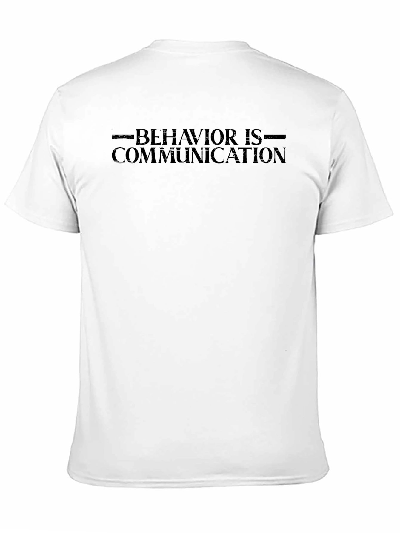 Behavior is Communication Black Graphic Tee