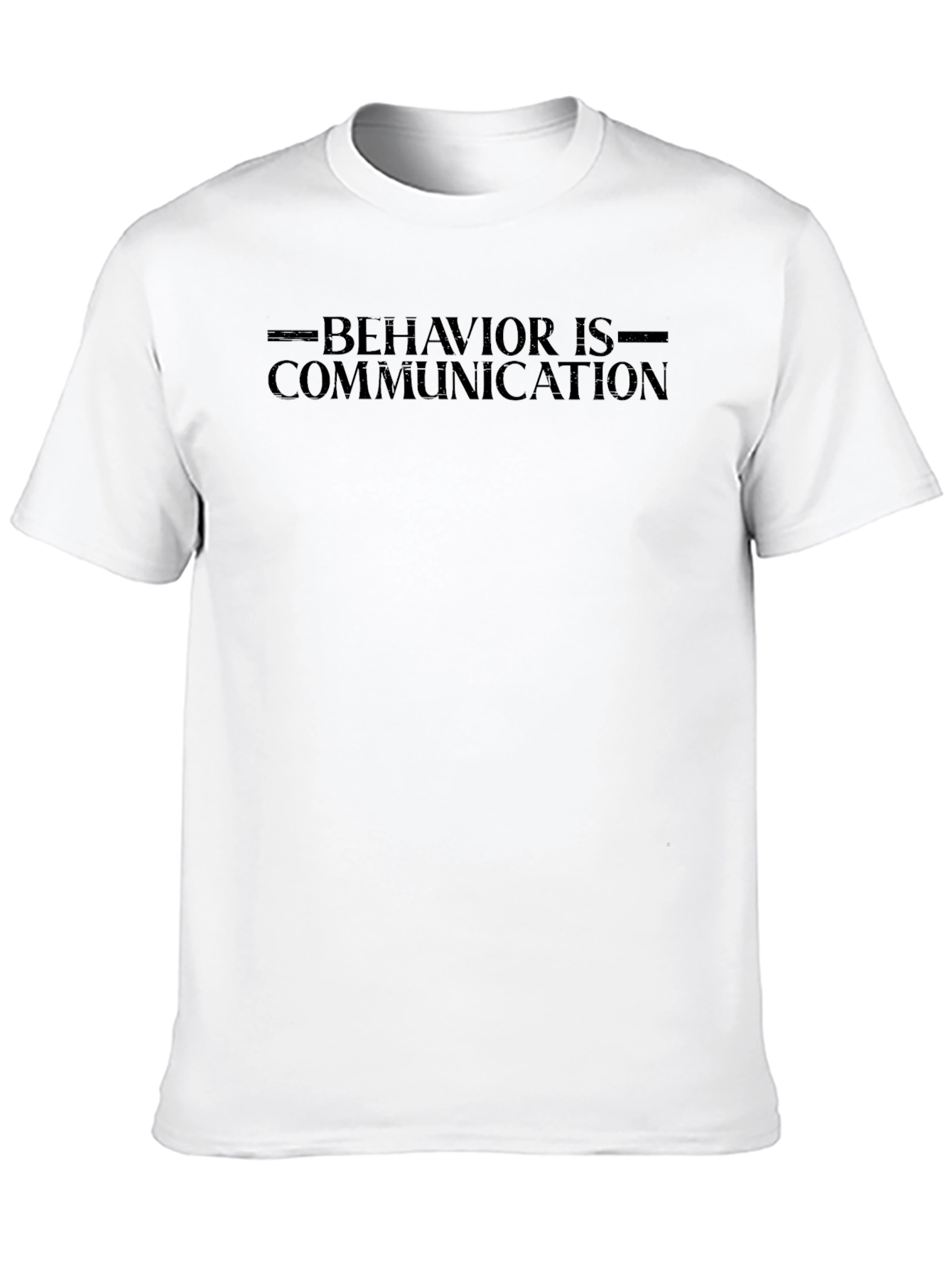 Behavior is Communication Black Graphic Tee