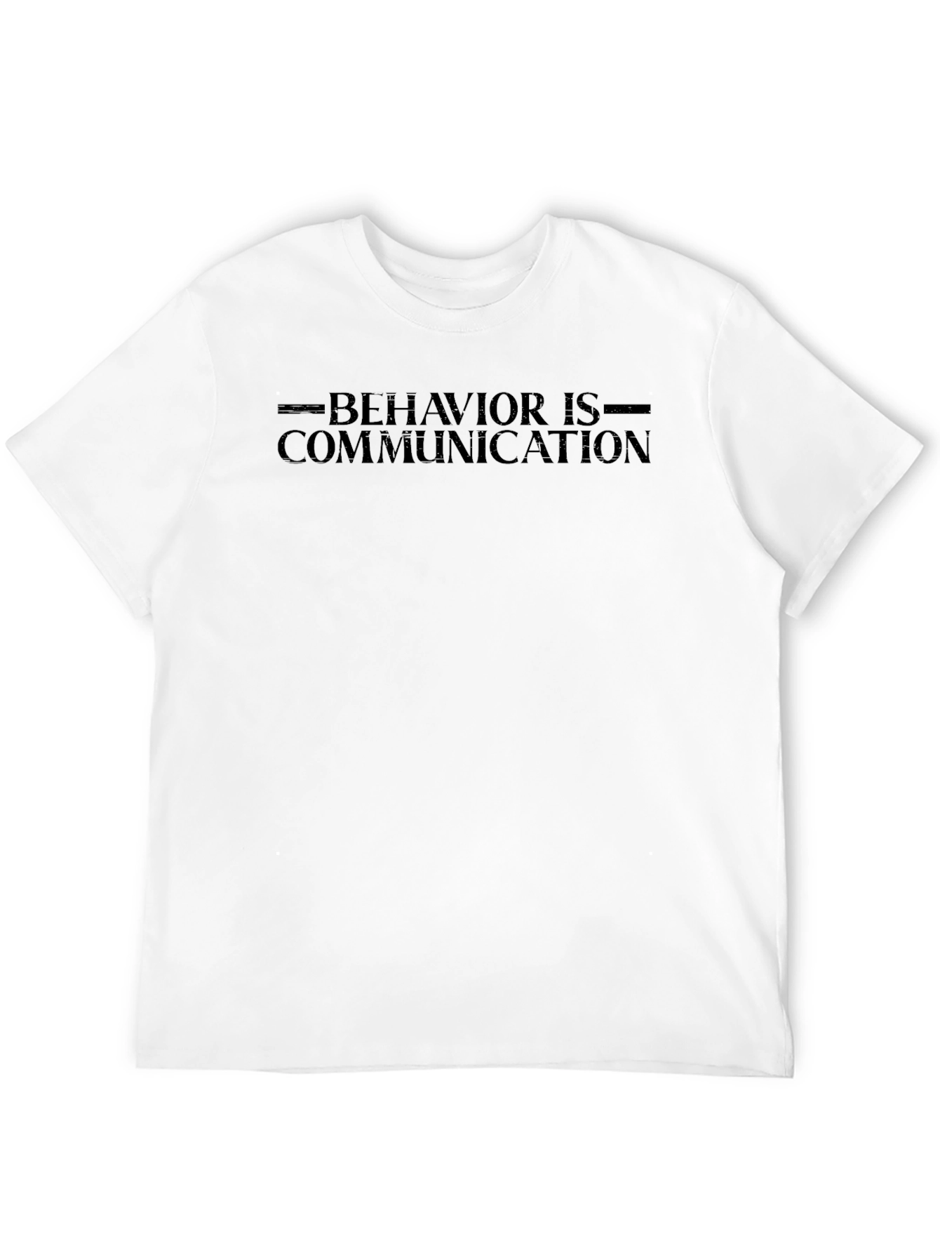 Behavior is Communication Black Graphic Tee