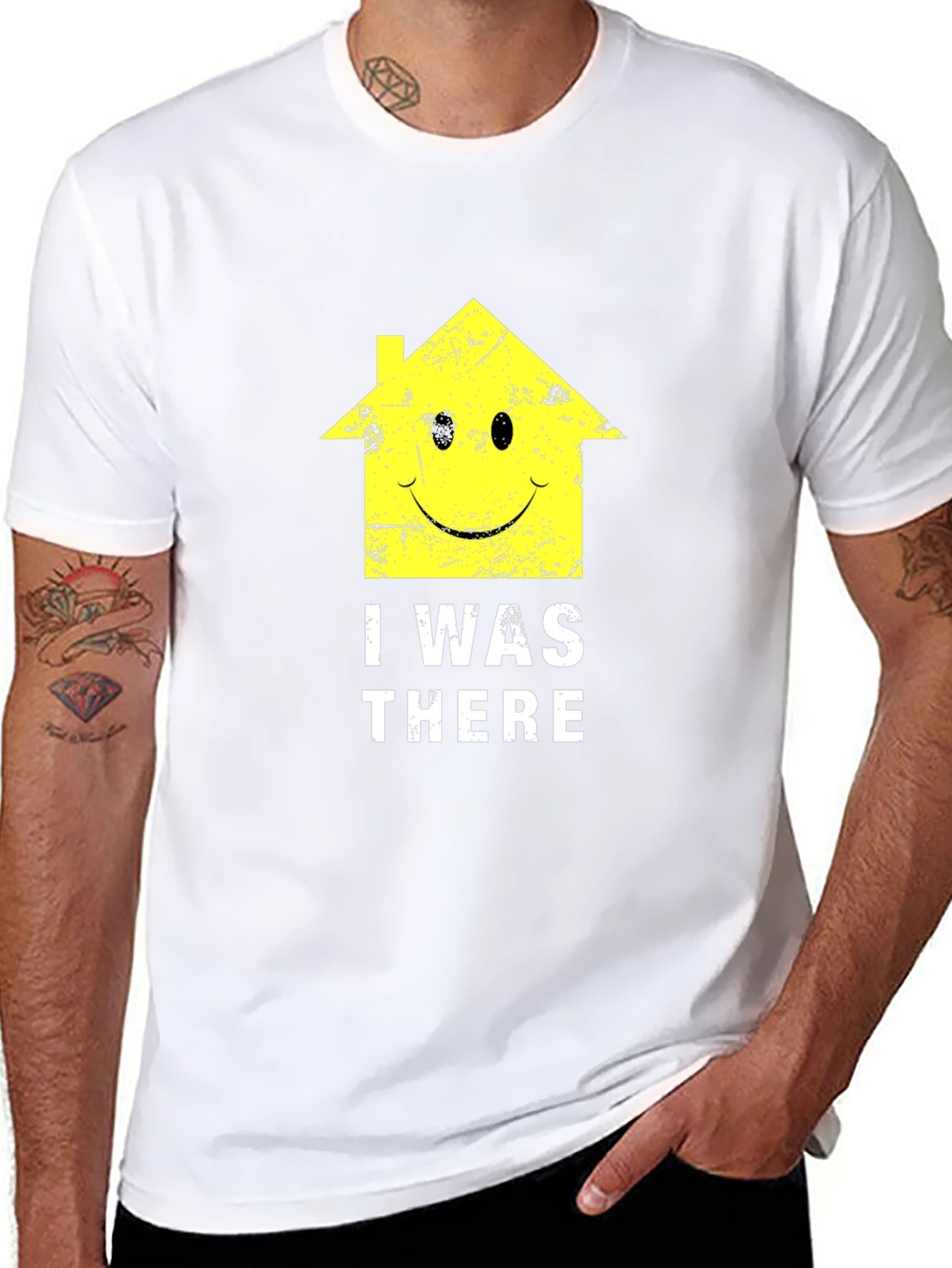 I Was There Smiley House Graphic T-Shirt