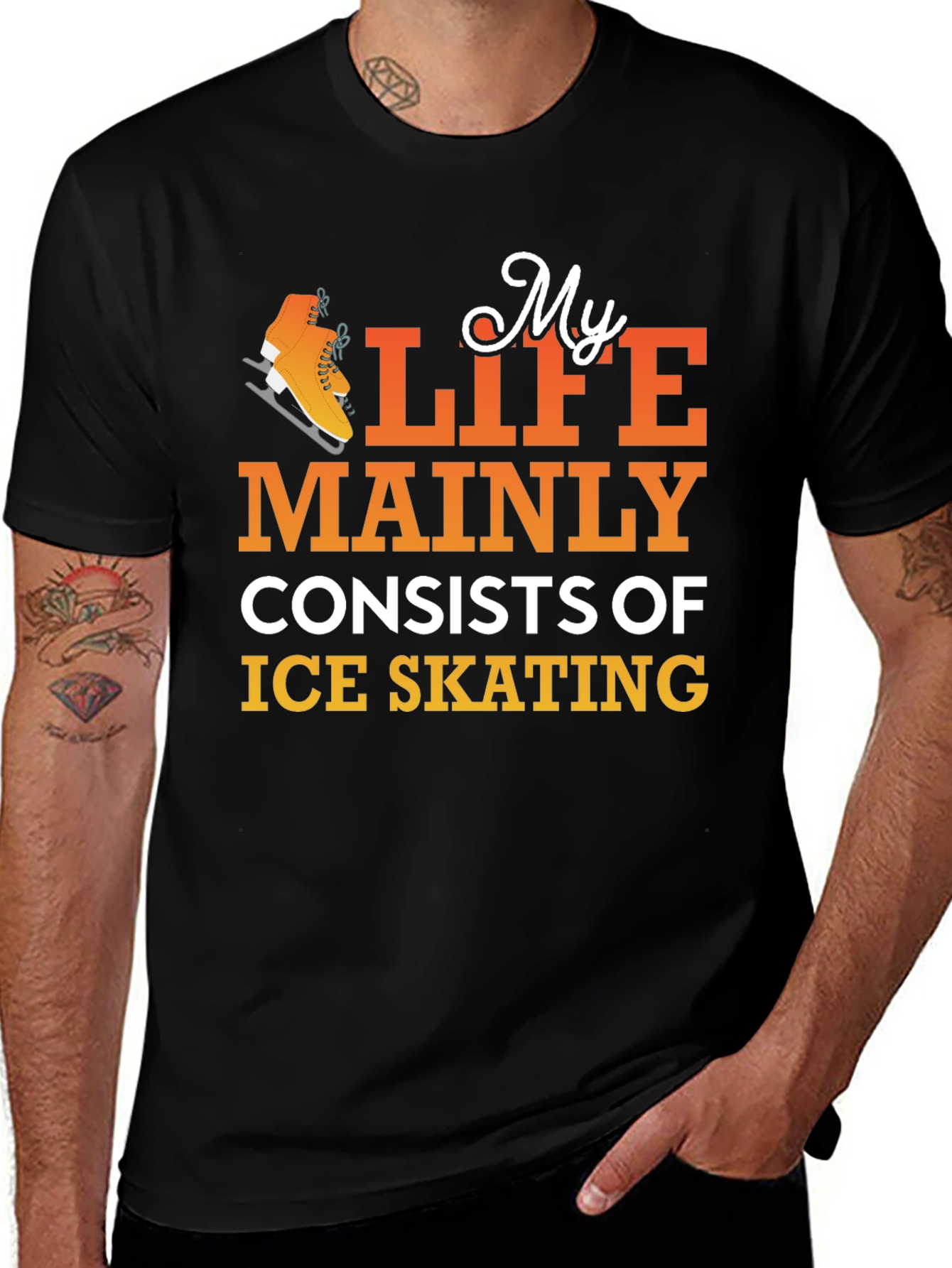 Ice Skating T-Shirt: My Life Mainly Consists Of