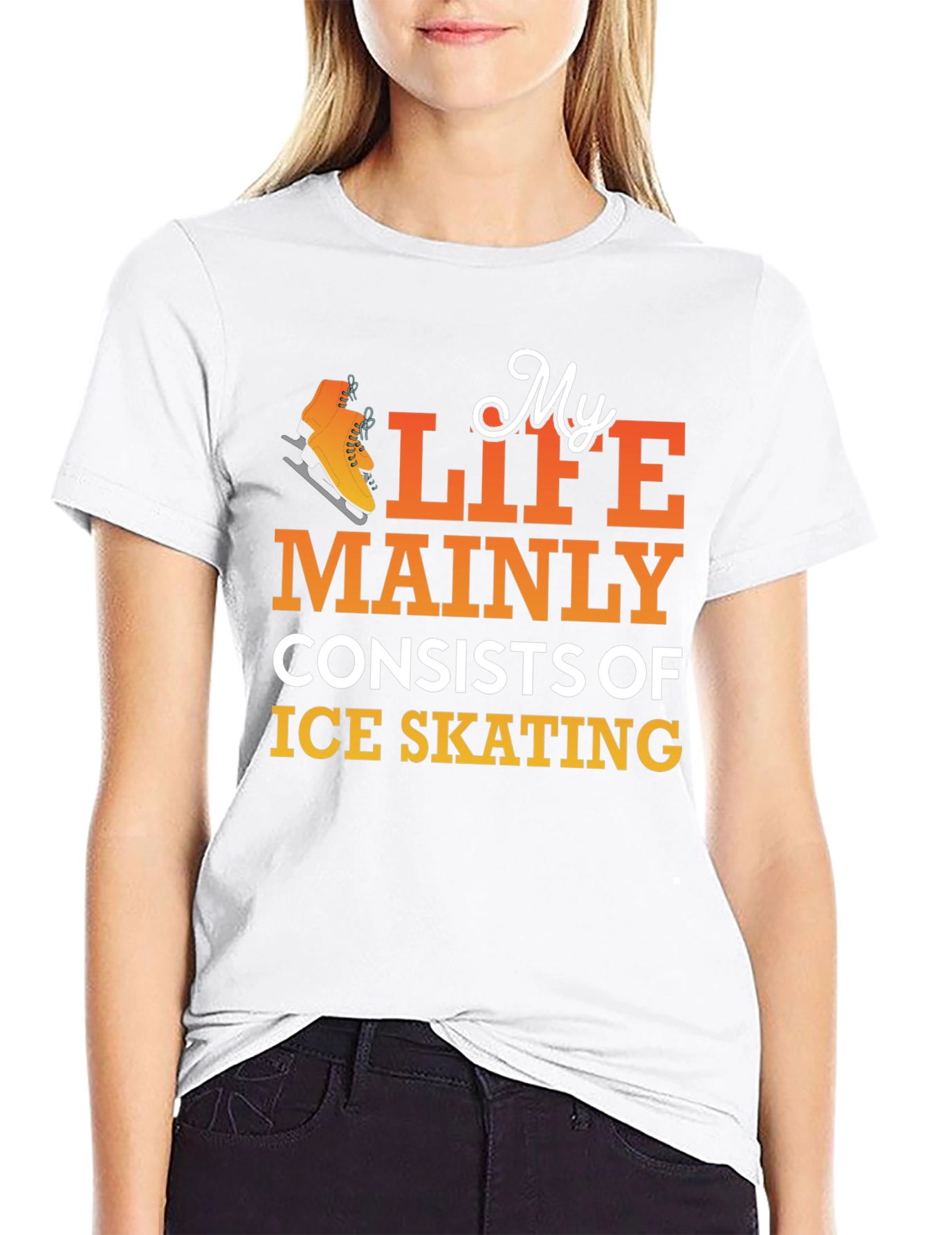 Ice Skating T-Shirt: My Life Mainly Consists Of