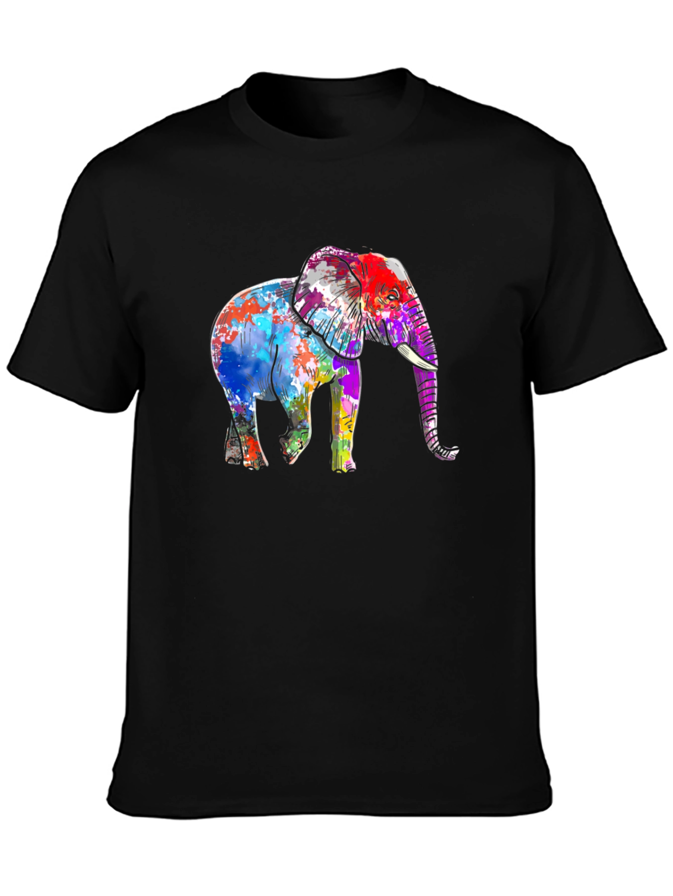 Vibrant Elephant Graphic T-Shirt - Stylish Unisex Tee