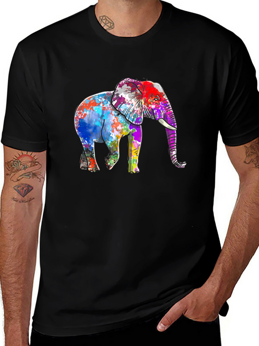 Vibrant Elephant Graphic T-Shirt - Stylish Unisex Tee